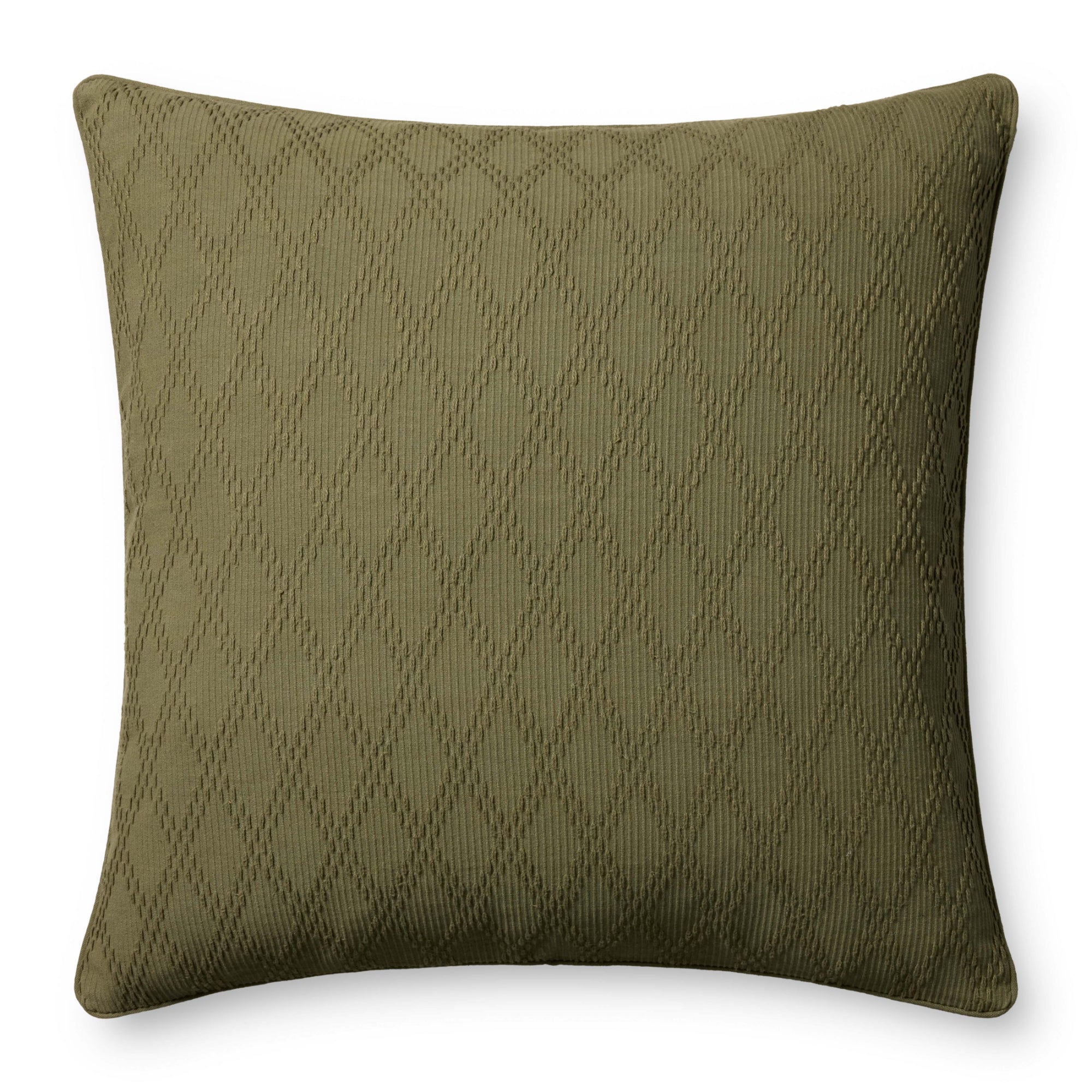 Chris Loves Julia x Loloi Cary 26" x 26" Cover with Poly Pillow