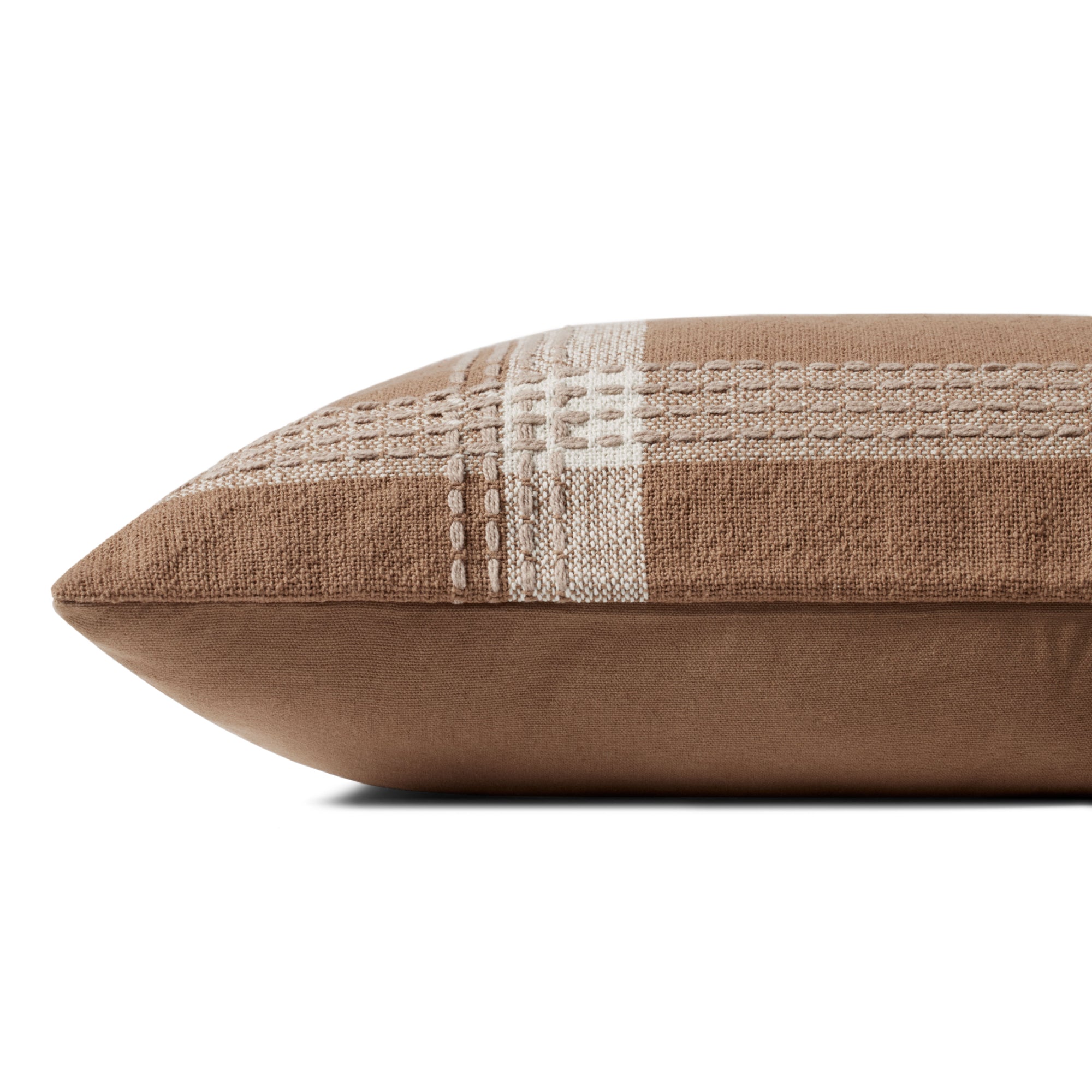 Jean Stoffer x Loloi PJS0016 Rust/Multi 16'' x 26'' Cover with Poly Pillow