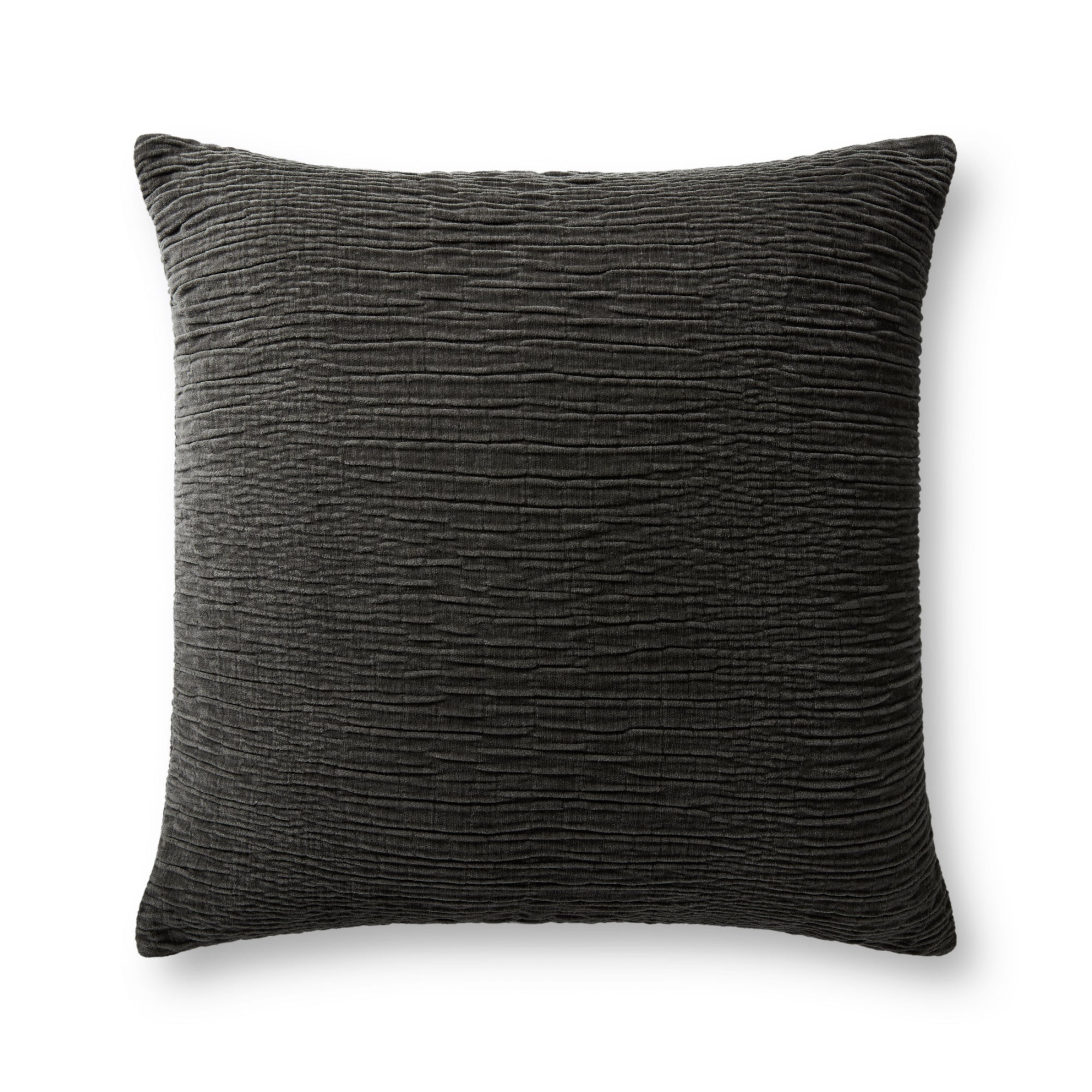 Loloi Charcoal Cover with Poly Pillow