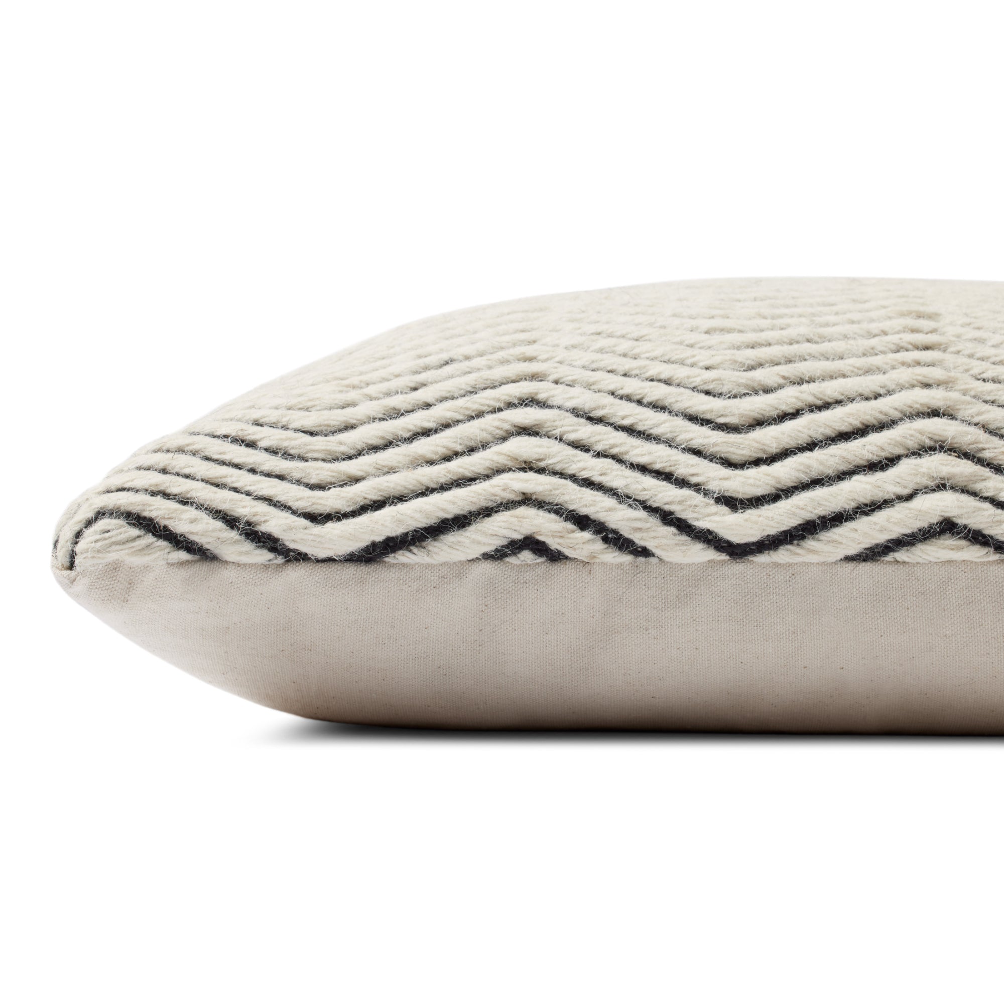 Loloi PL0120 Ivory Cover with Poly Pillow