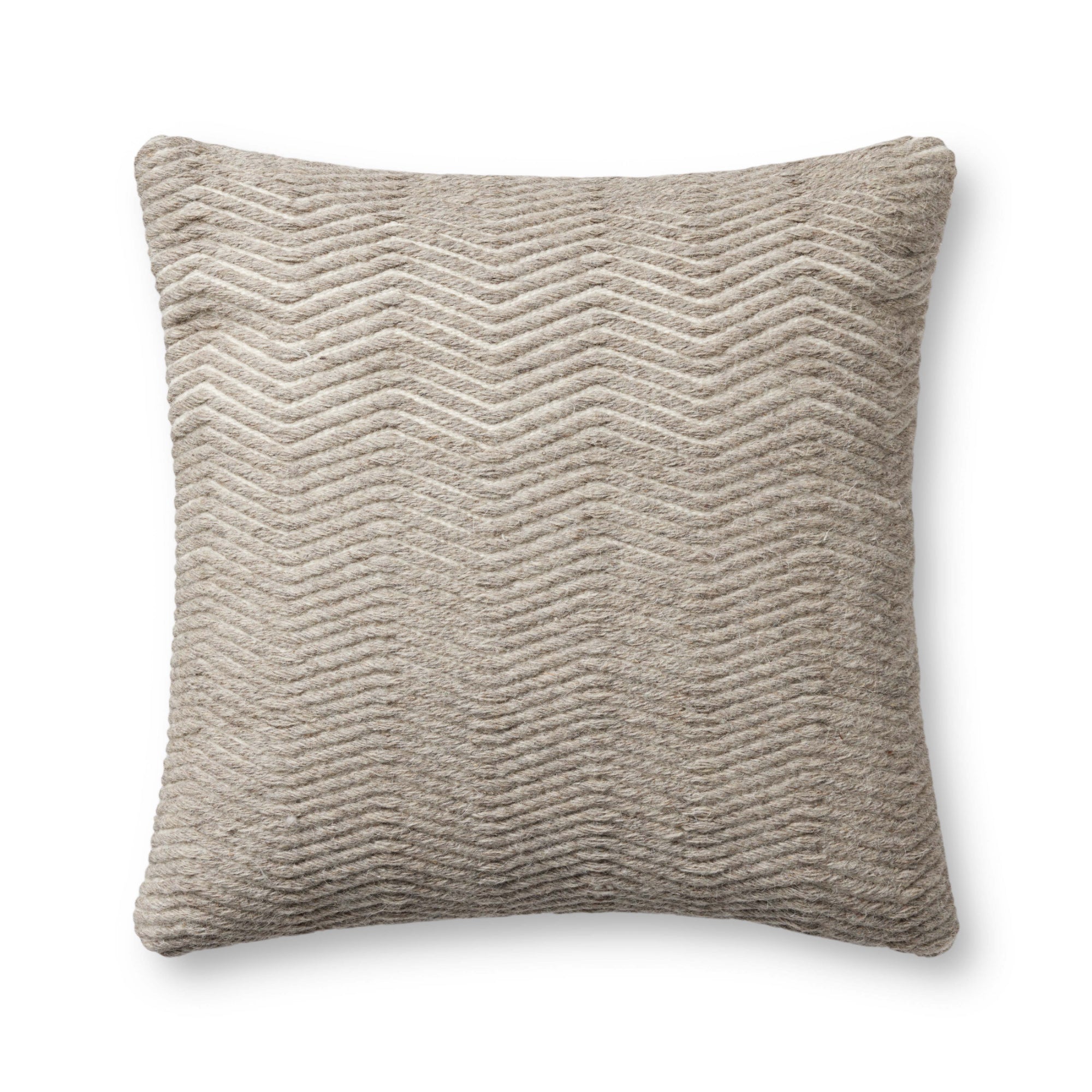 Loloi PL0120 Natural Cover with Poly Pillow