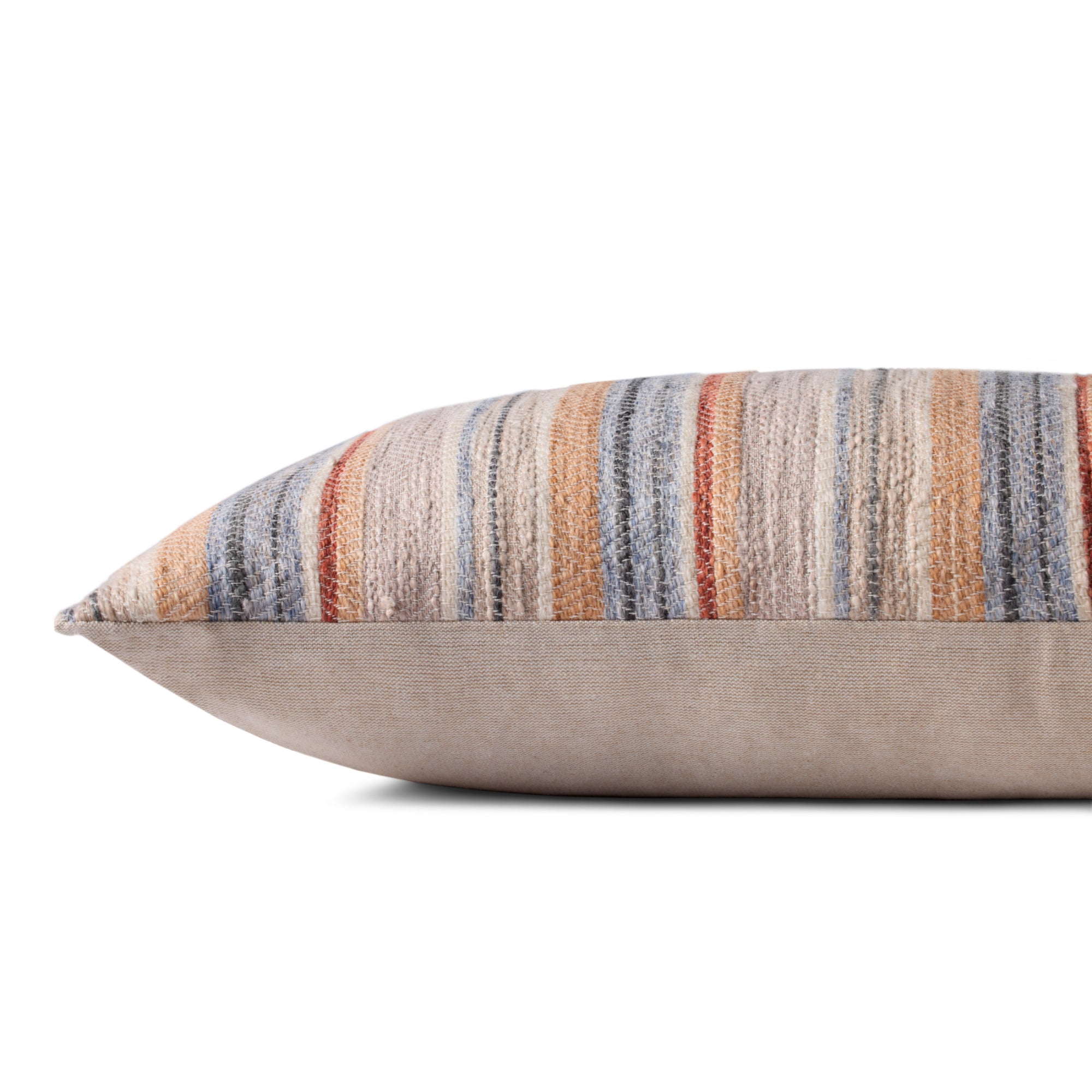 Loloi PLL0138 Rust/Multi 12'' x 27'' Cover with Down Pillow