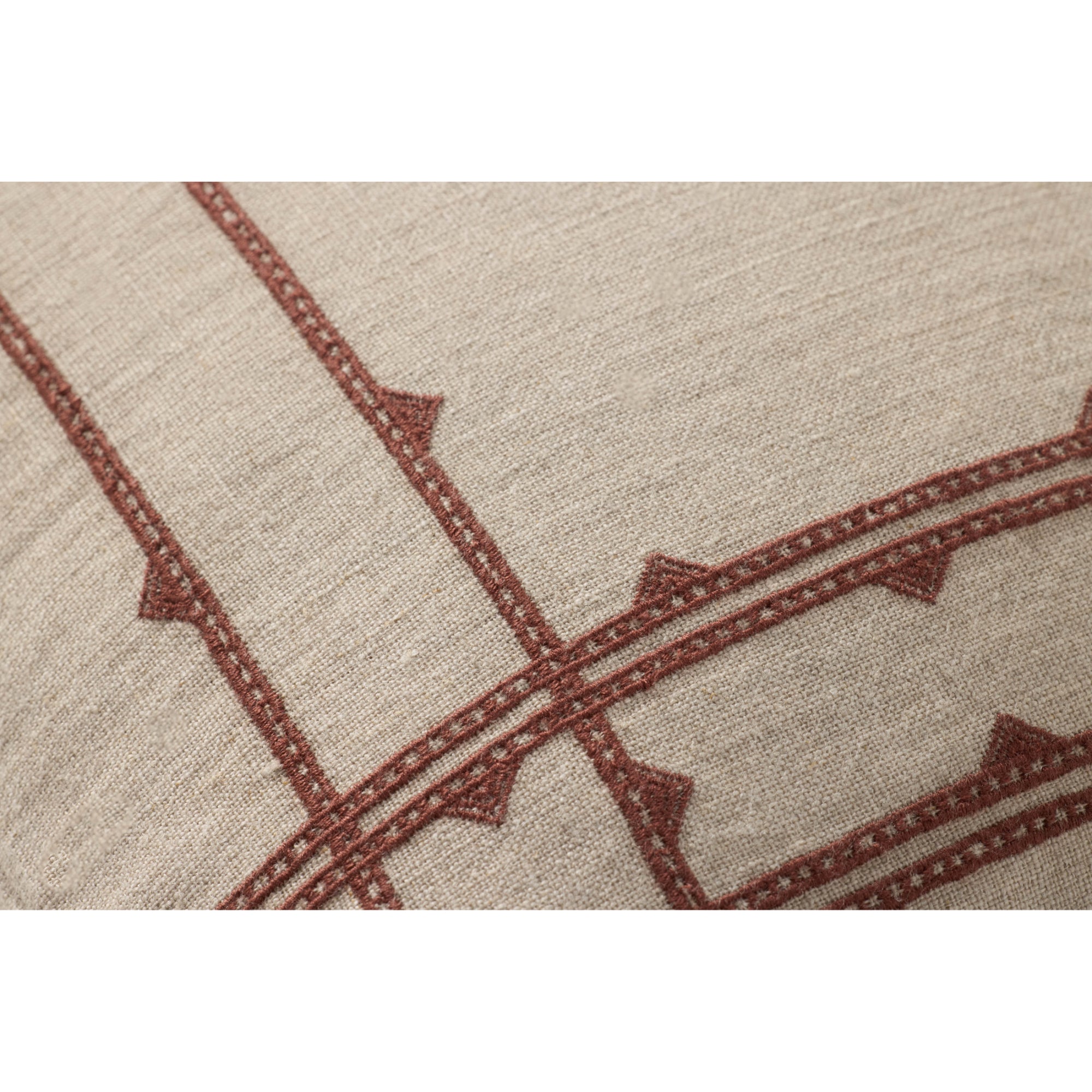 Loloi PLL0201 Natural/Rust 12'' x 27'' Cover with Poly Pillow