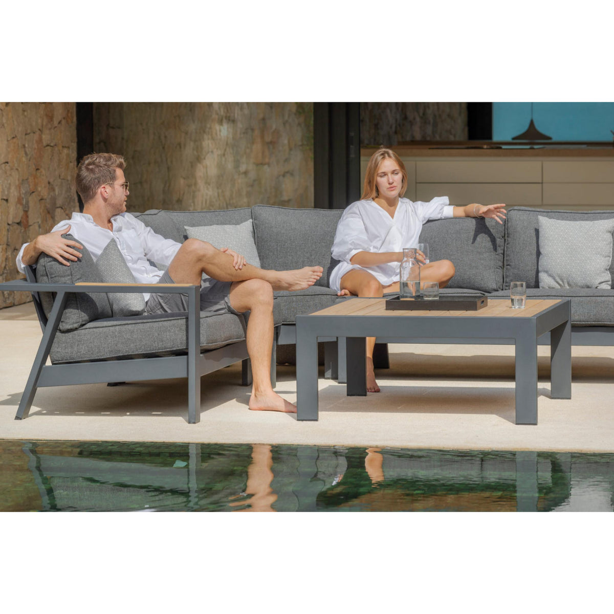 Palau 4 Piece Sectional Seating Set