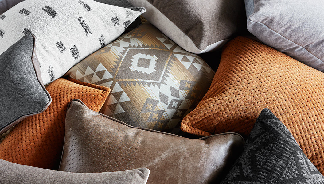 Puff Pillow Pillow Gus*     Four Hands, Mid Century Modern Furniture, Old Bones Furniture Company, Old Bones Co, Modern Mid Century, Designer Furniture, https://www.oldbonesco.com/