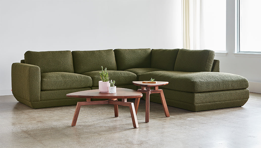 Podium Modular 4PC Lounge Sectional A Sectional Sofa Gus*     Four Hands, Mid Century Modern Furniture, Old Bones Furniture Company, Old Bones Co, Modern Mid Century, Designer Furniture, https://www.oldbonesco.com/