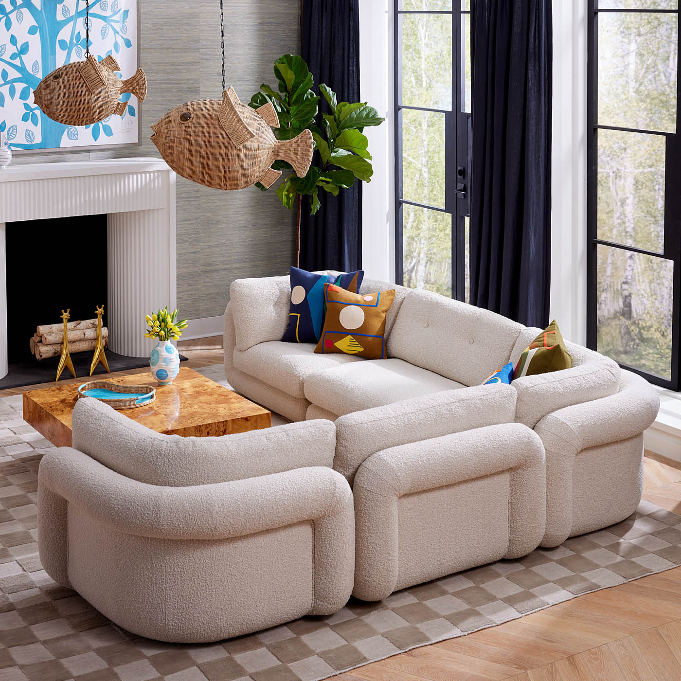 Pompidou 120" Modular Five-Piece Sectional Sectionals Jonathan Adler , Black Friday Sale Jonathan Adler Furniture Sale, Old Bones Co, Mid Century Furniture Sale, Four Hands Furniture, Black Friday Sale Pompidou 120" Modular Five-Piece Sectional,Gus Sale, Perigold Pompidou 120" Modular Five-Piece Sectional Sectionals Black Friday Sale , Perigold Sale Pompidou 120" Modular Five-Piece Sectional,Pompidou 120" Modular Five-Piece Sectional Lulu and Georgia, Burke Decor Sale Pompidou 120" Modular Five-Piece Sectio