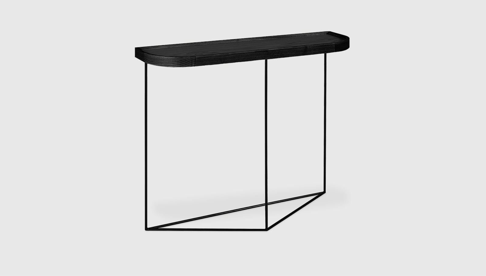 Porter Console Table Black Ash / BlackAccent Table Gus*  Black Ash Black  Four Hands, Mid Century Modern Furniture, Old Bones Furniture Company, Old Bones Co, Modern Mid Century, Designer Furniture, https://www.oldbonesco.com/