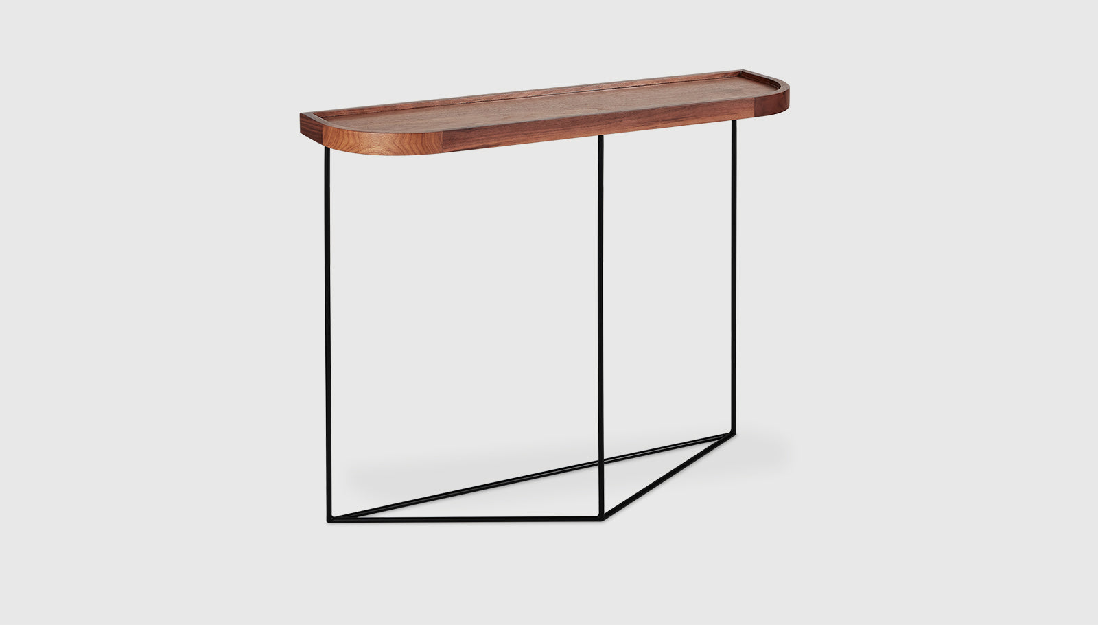 Porter Console Table Natural Walnut / BlackAccent Table Gus*  Natural Walnut Black  Four Hands, Mid Century Modern Furniture, Old Bones Furniture Company, Old Bones Co, Modern Mid Century, Designer Furniture, https://www.oldbonesco.com/