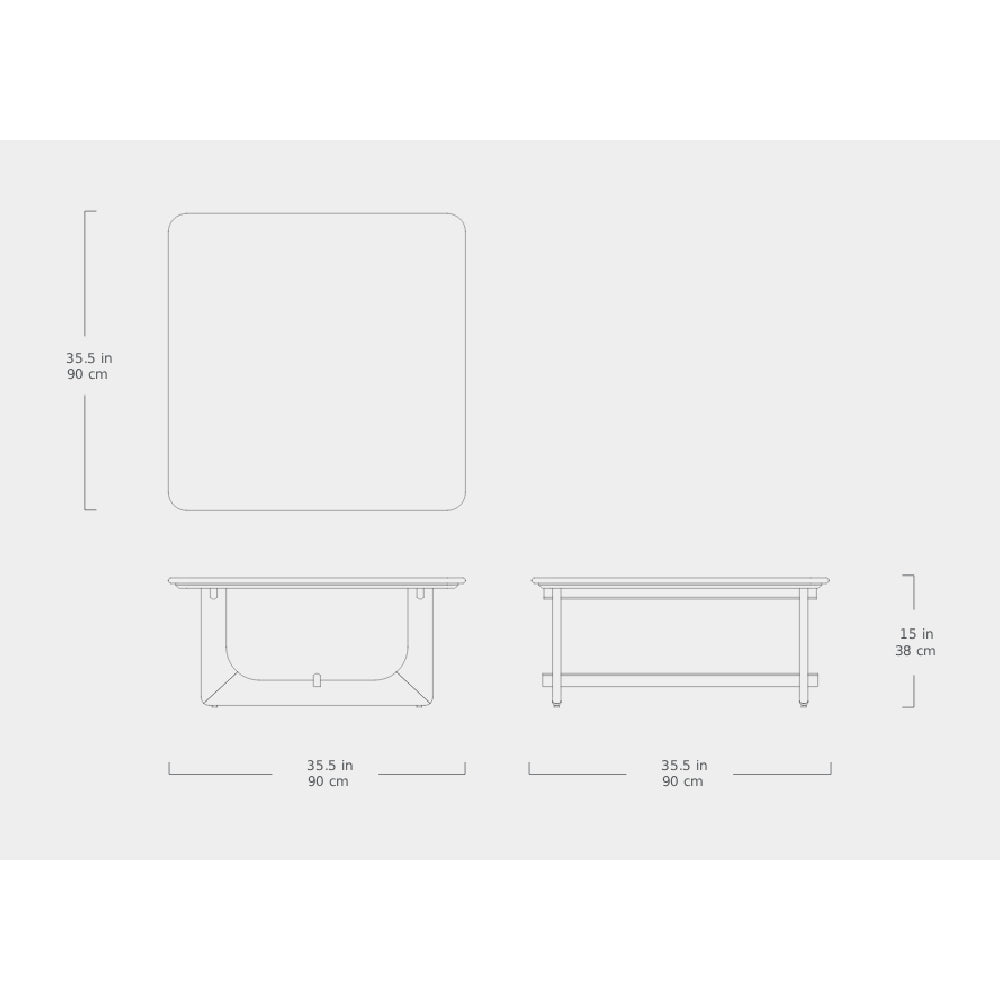 Portico Square Coffee Table by Gus*