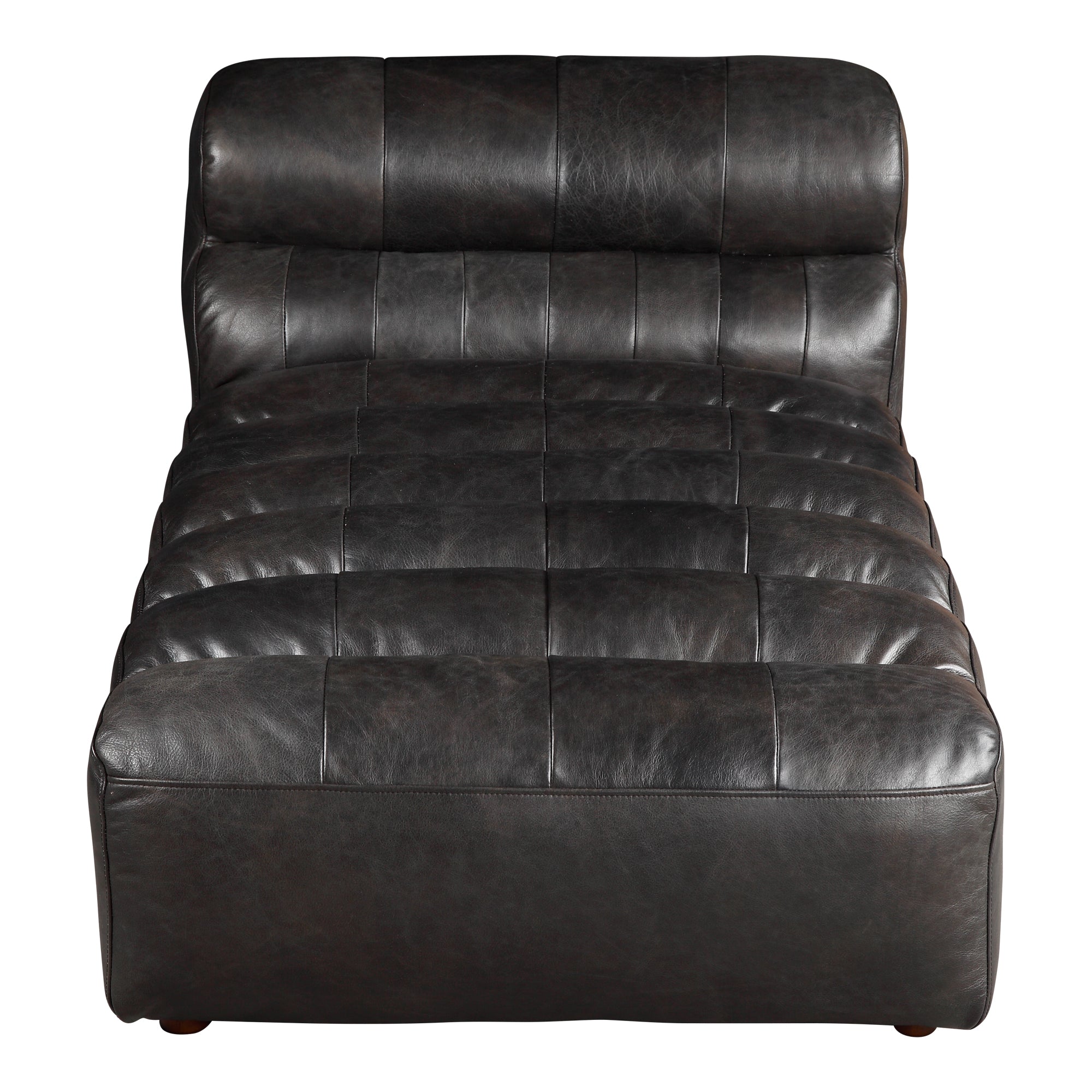 Ramsay Leather Chaise BlackChaises Moe's Black   Four Hands, Mid Century Modern Furniture, Old Bones Furniture Company, Old Bones Co, Modern Mid Century, Designer Furniture, Furniture Sale, Warehouse Furniture Sale, Ramsay Leather Chaise Sale, https://www.oldbonesco.com/