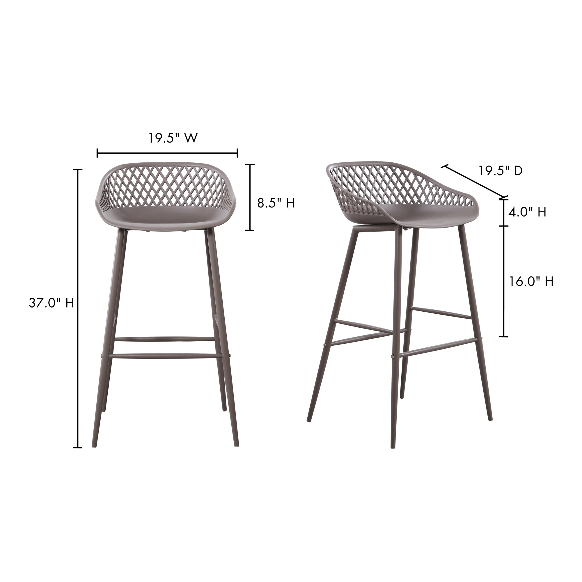 Piazza Outdoor Barstool-M2 Barstools Moe's    Four Hands, Mid Century Modern Furniture, Old Bones Furniture Company, Old Bones Co, Modern Mid Century, Designer Furniture, Furniture Sale, Warehouse Furniture Sale, Piazza Outdoor Barstool-M2 Sale, https://www.oldbonesco.com/