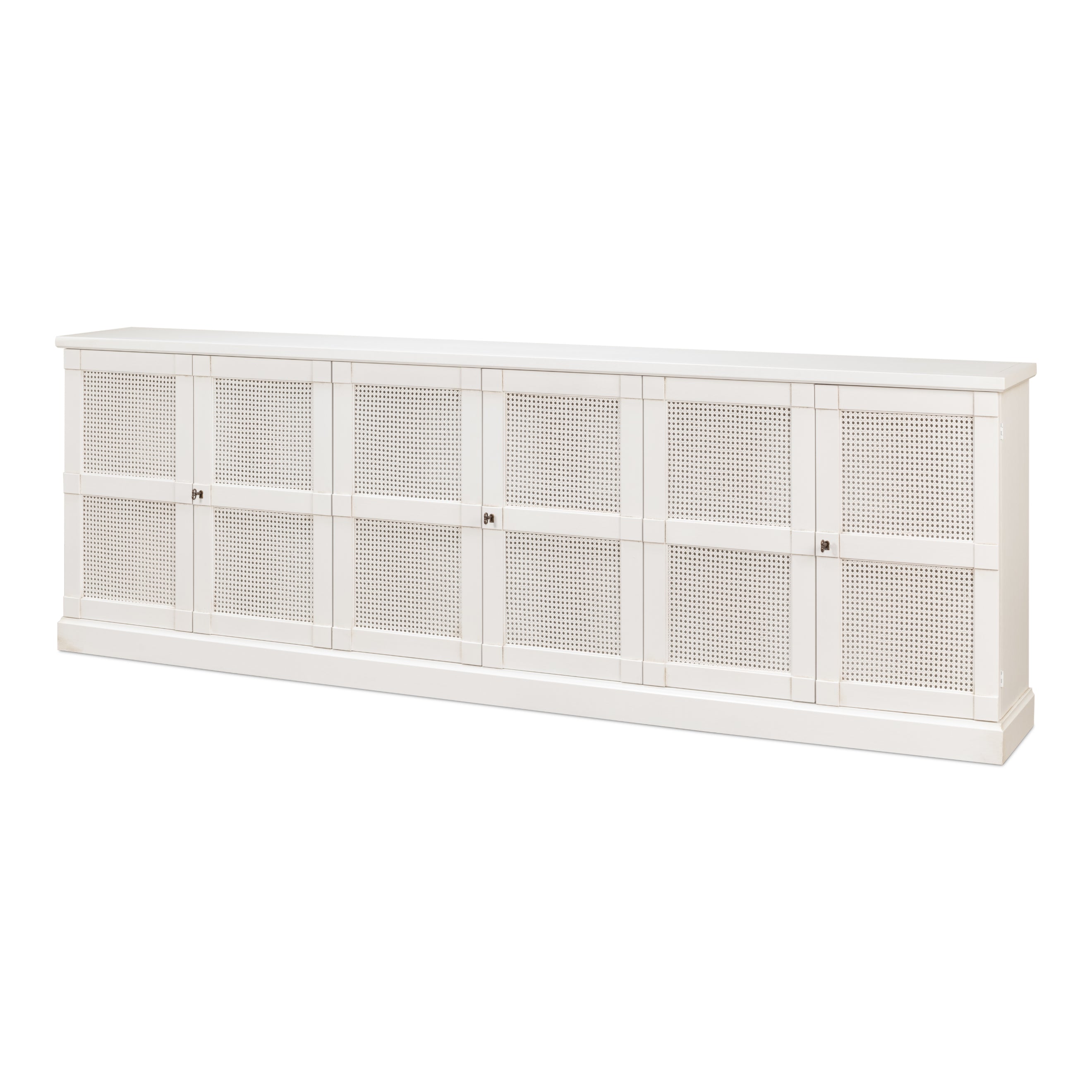 Luciana 6 Cane Door Buffet Cortina White