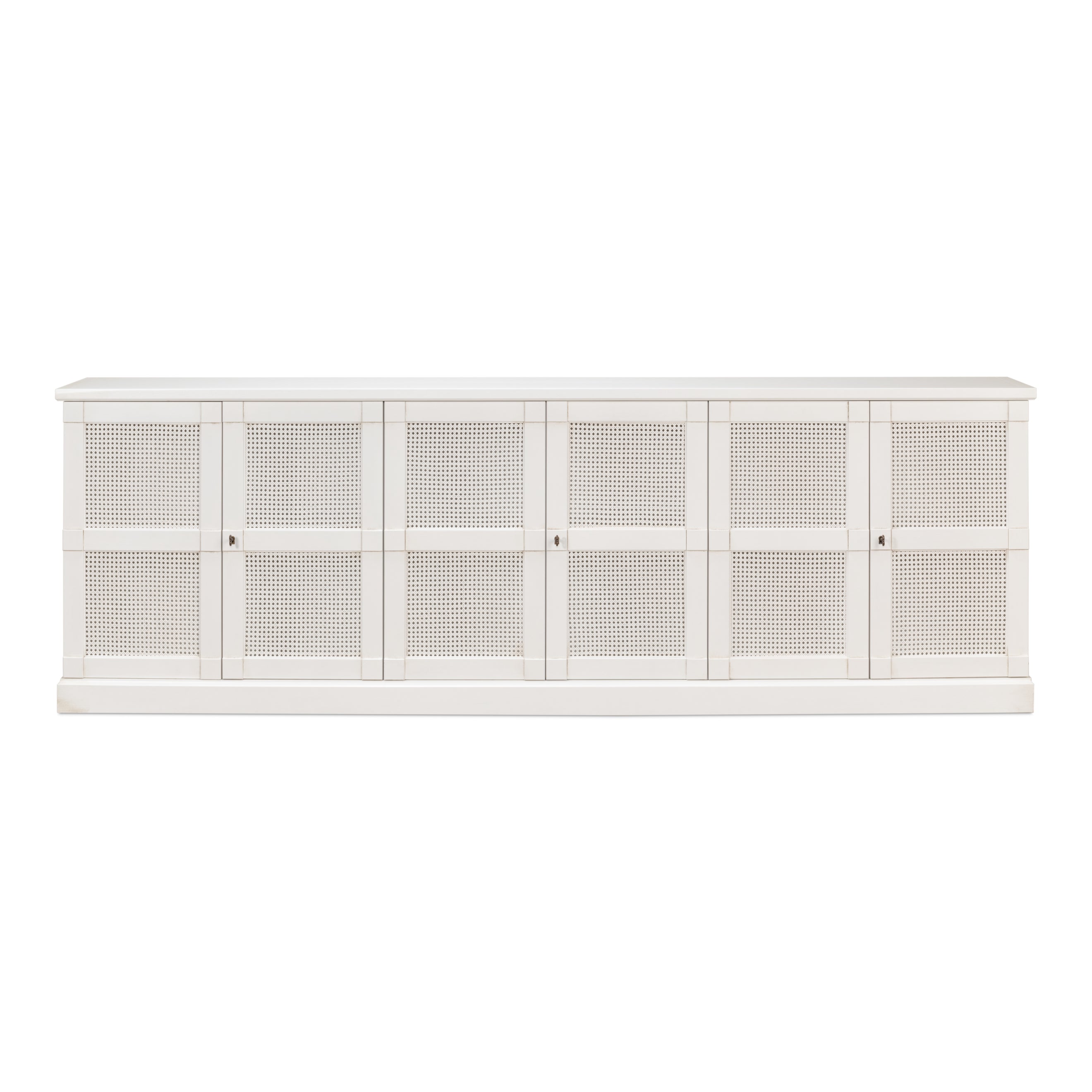 Luciana 6 Cane Door Buffet Cortina White