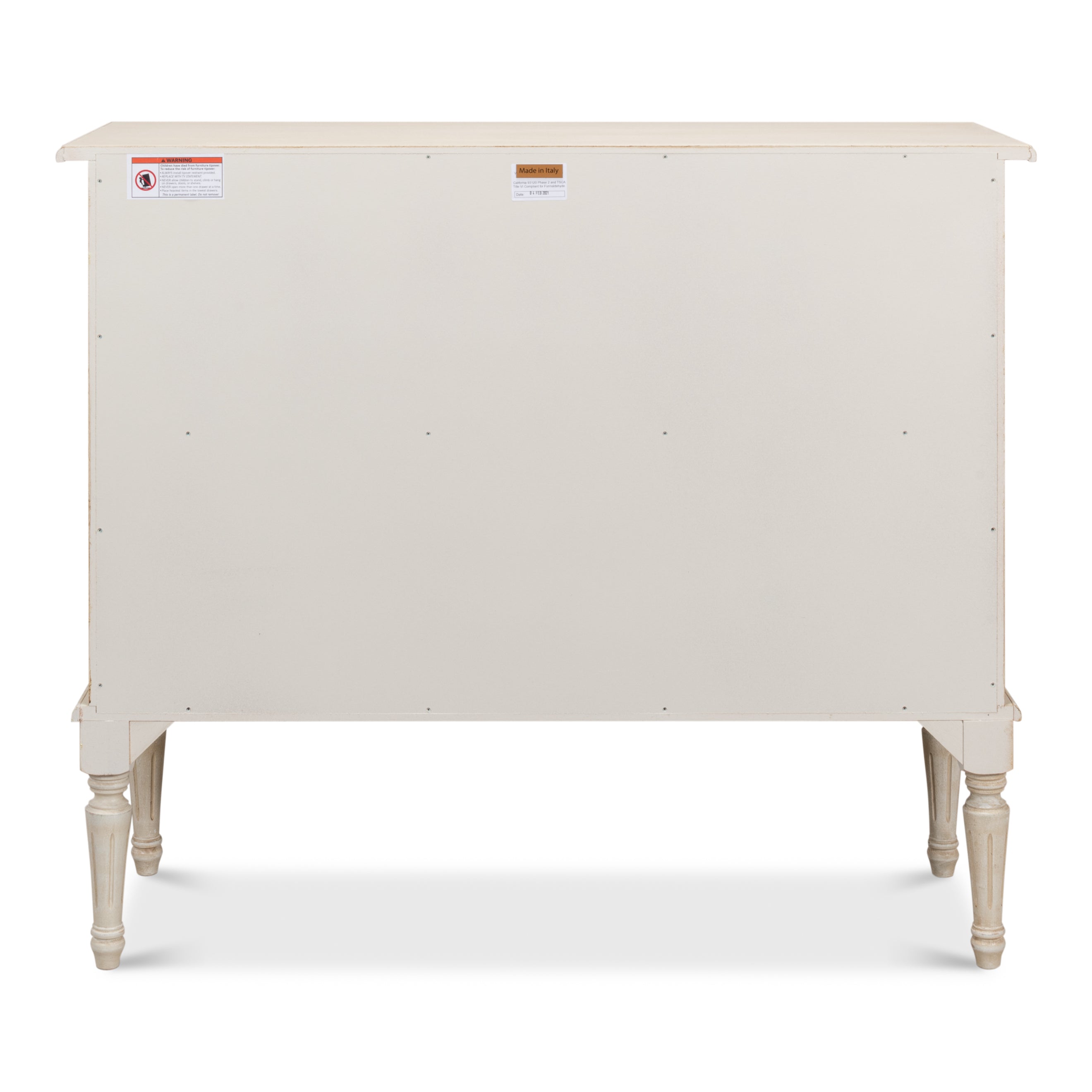 2 Door Sideboard - Bright Lime White