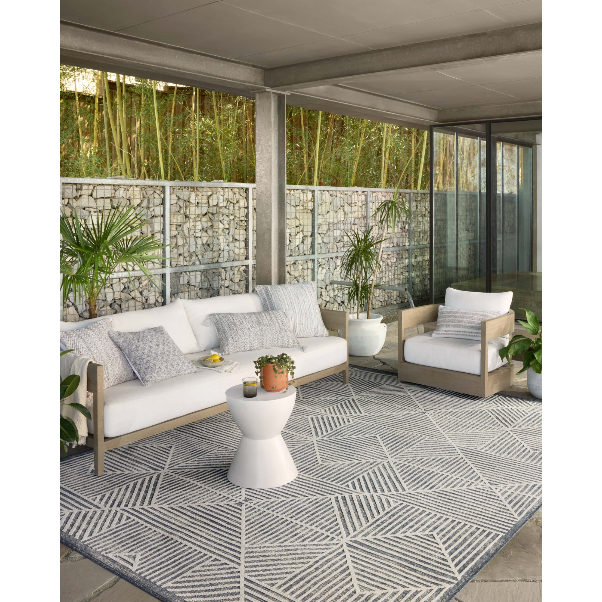 Loloi Rainier RAI-03 Denim/Ivory Rug