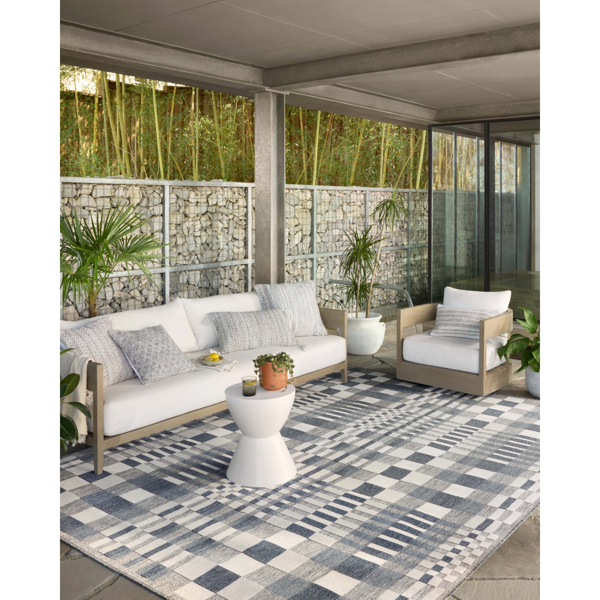 Loloi Rainier Ivory/Denim Rug