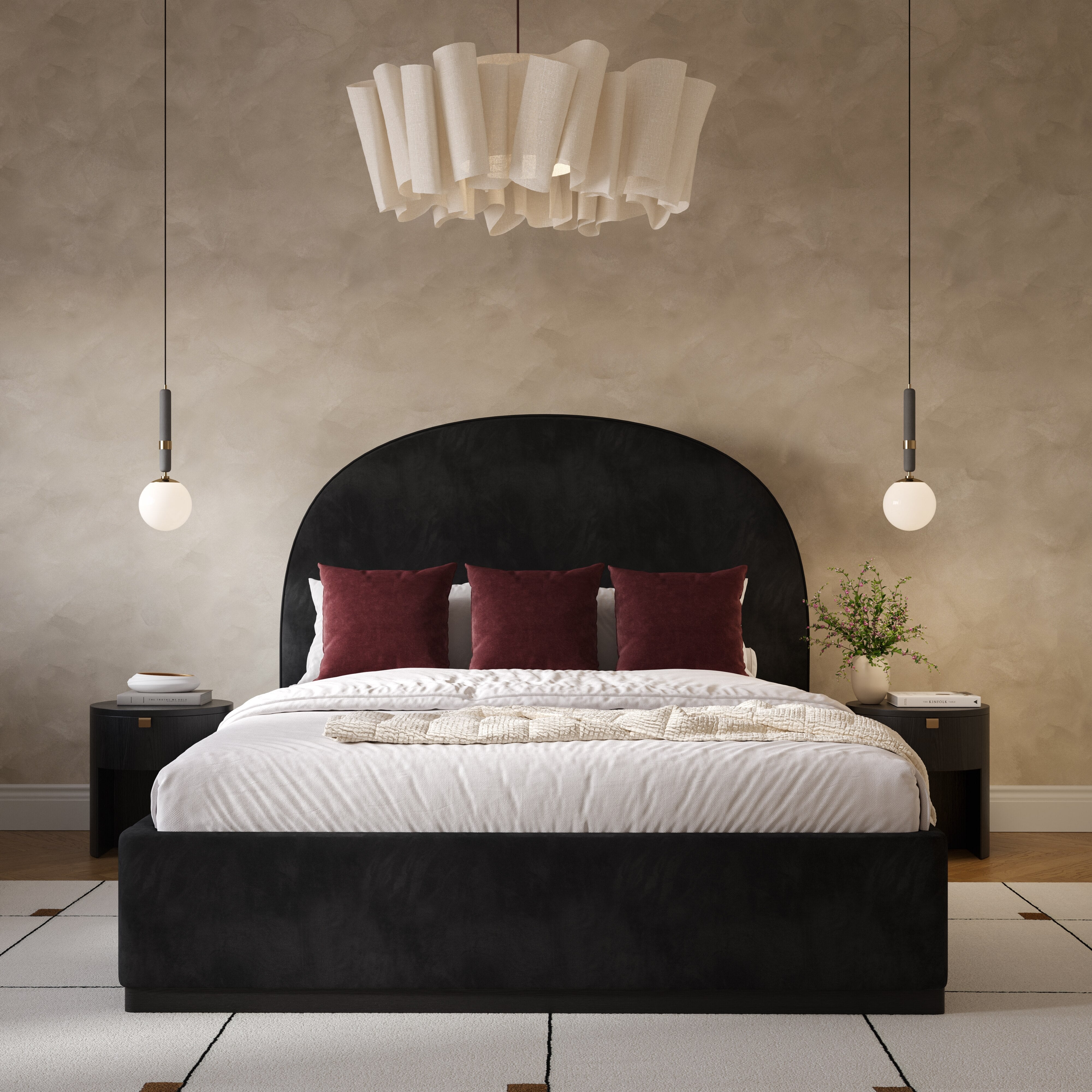 Marlow Performance Velvet Bed