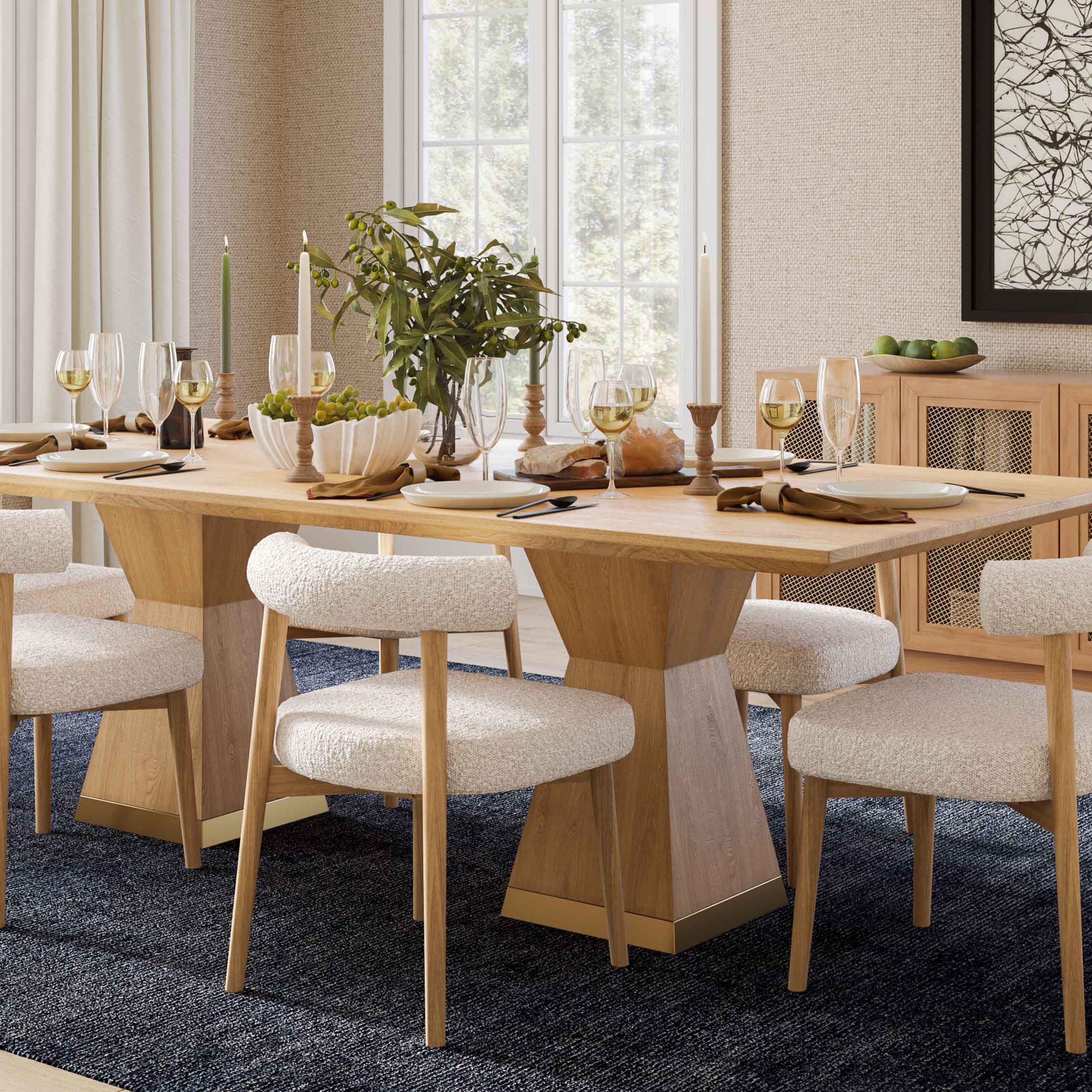 Nolan Wood 98" Rectangular Dining Table