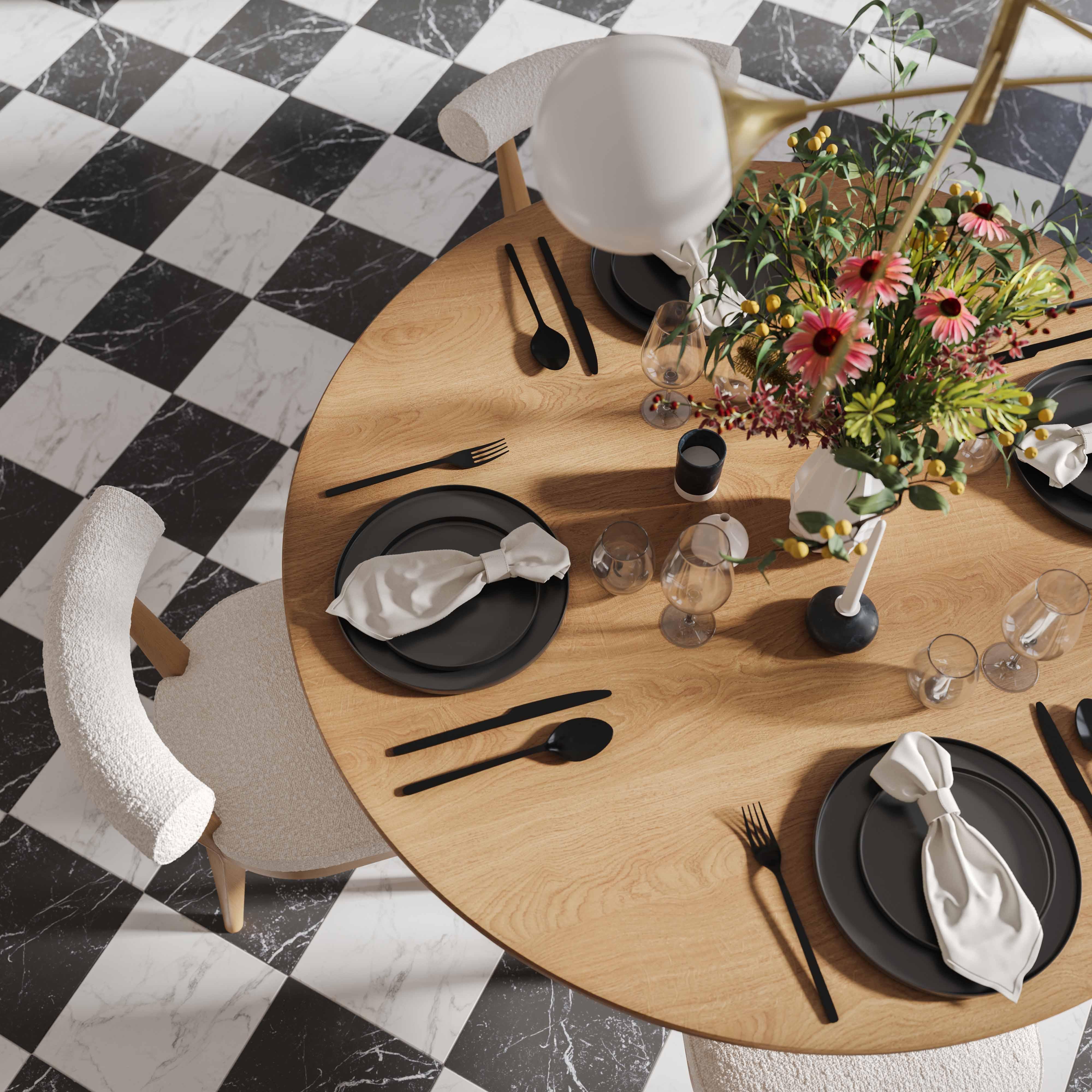 Nolan Wood 56" Round Dining Table