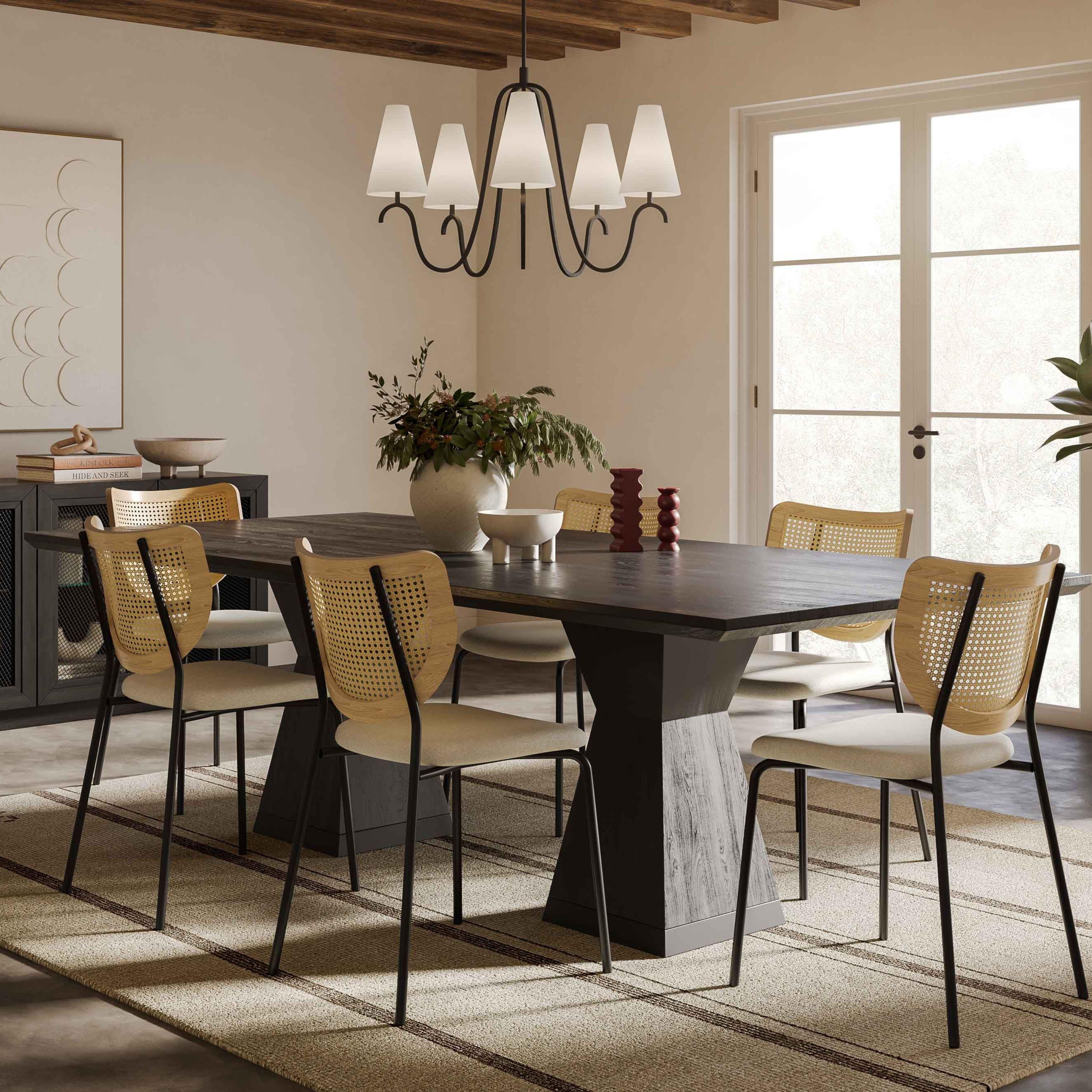 Nolan Wood 98" Rectangular Dining Table