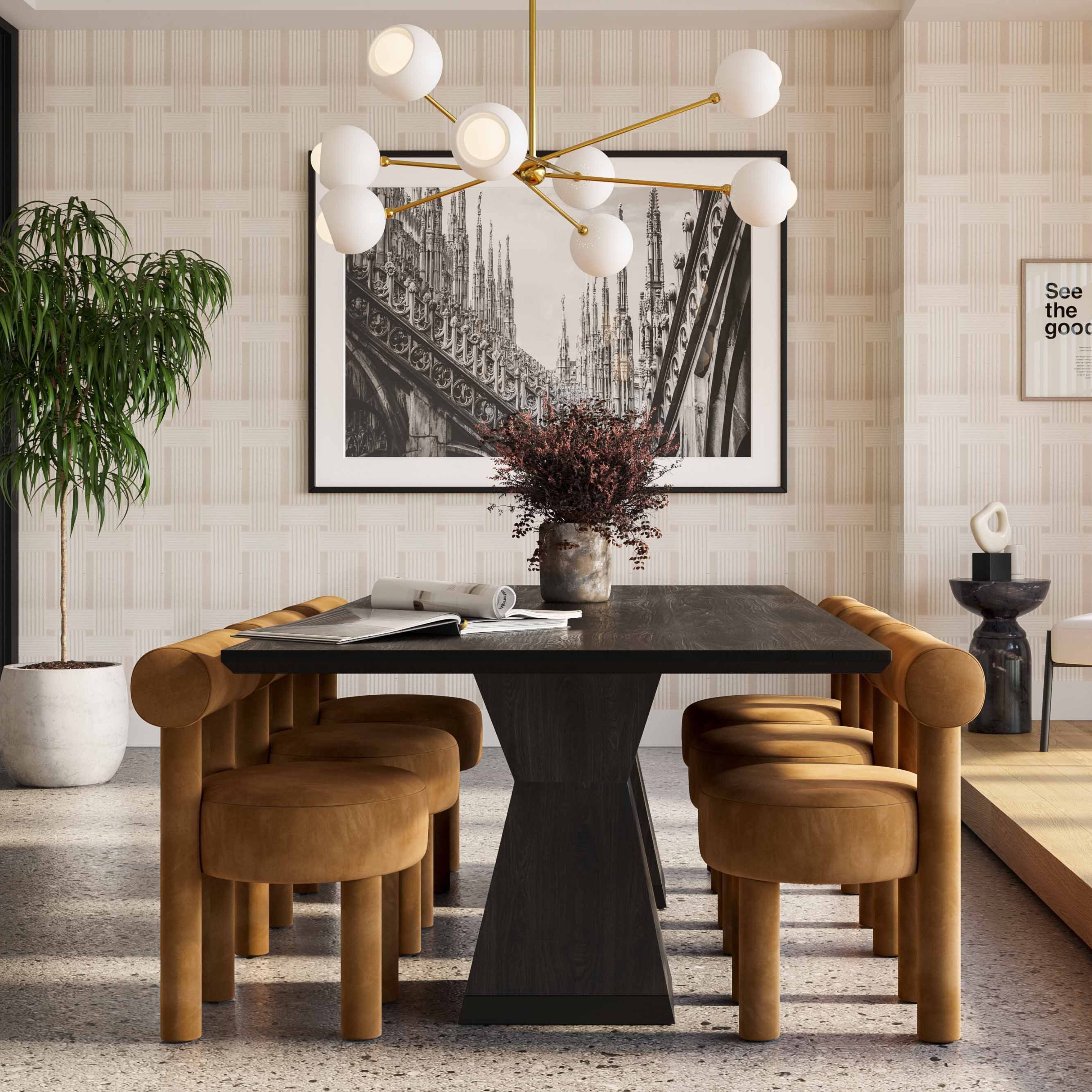 Nolan Wood 98" Rectangular Dining Table