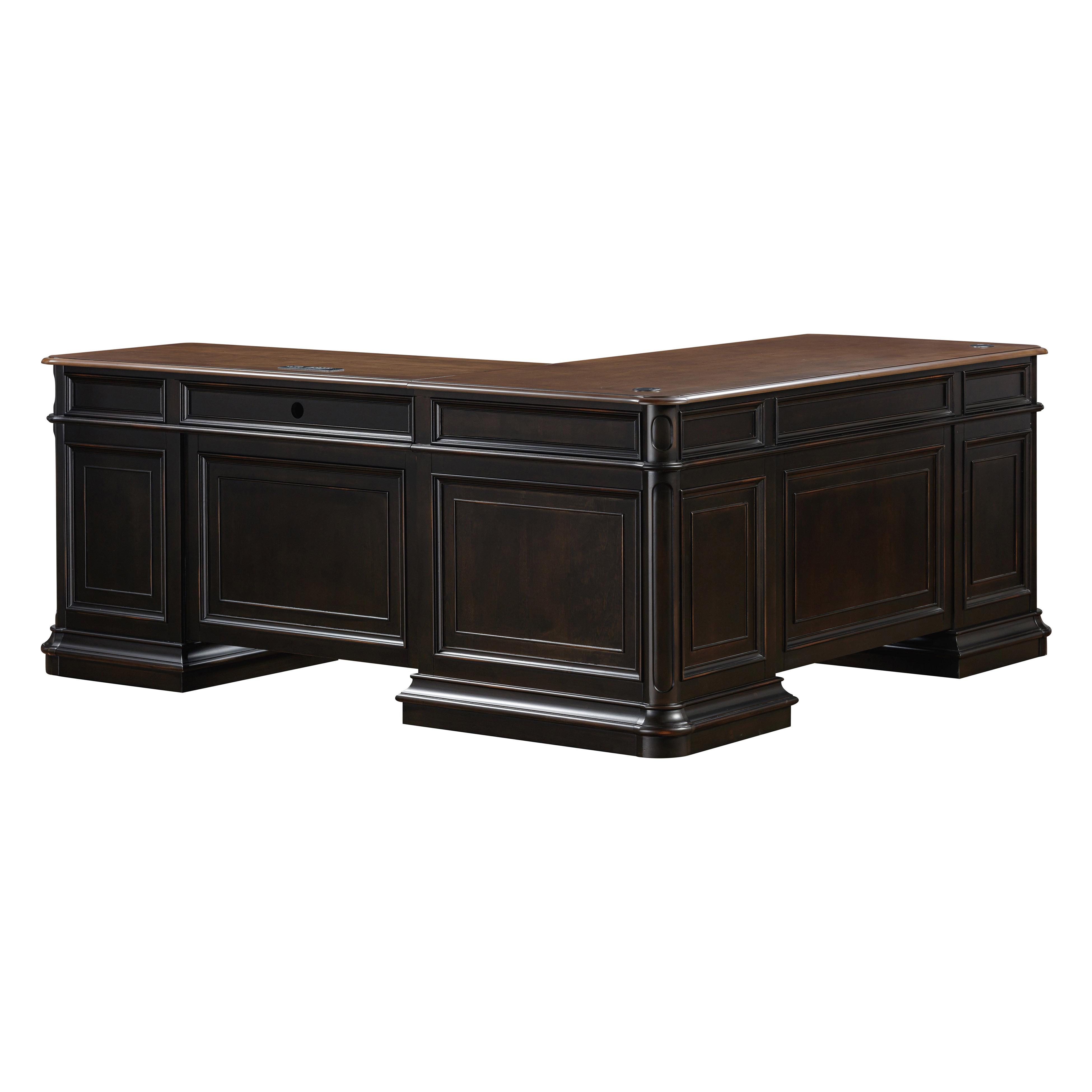 TOV Furniture Roanoke Black L Desk