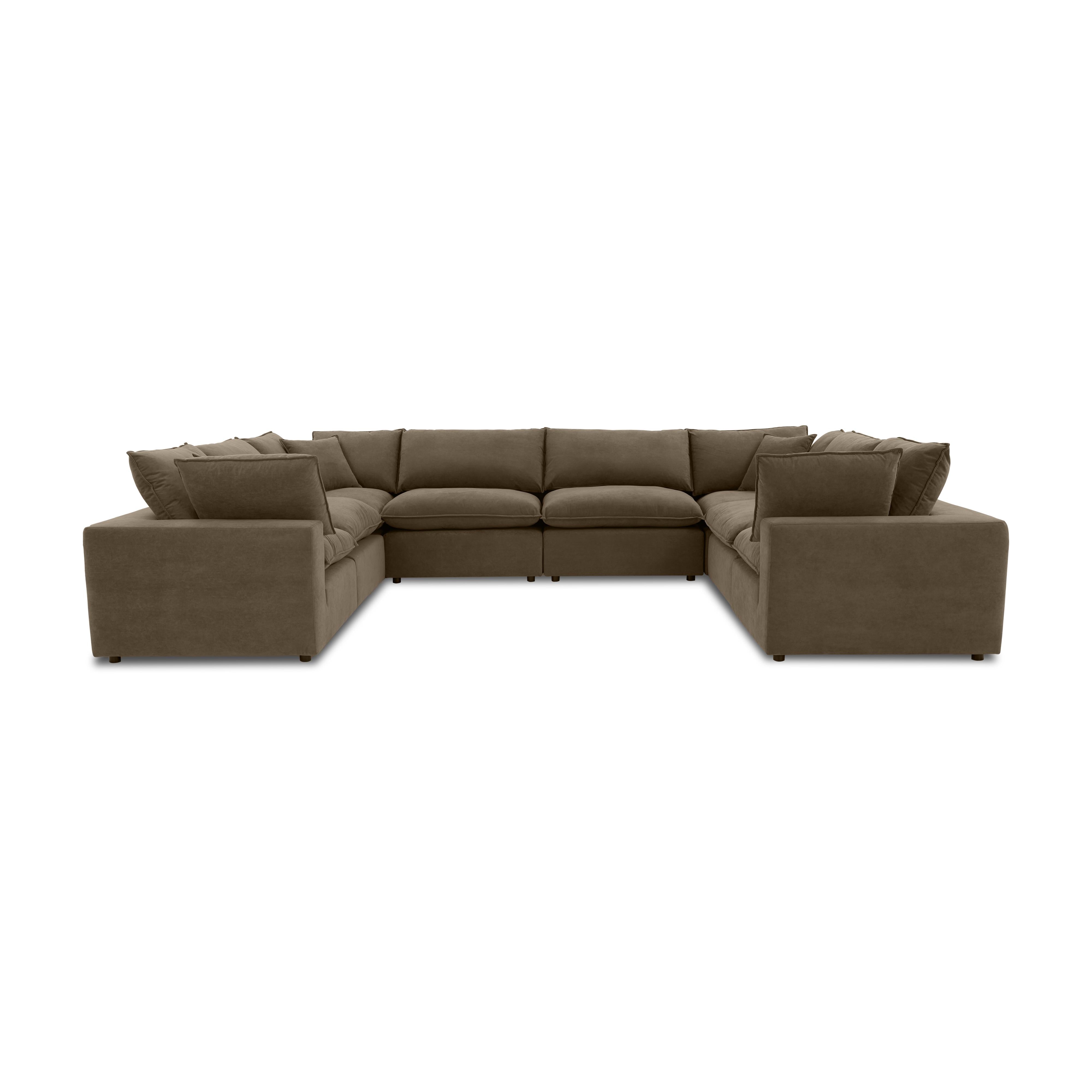 Cali Chocolate Brown Performance Velvet Modular U-Sofa Sectional Sectionals TOV Furniture , Black Friday Sale TOV Furniture Furniture Sale, Old Bones Co, Mid Century Furniture Sale, Four Hands Furniture, Black Friday Sale Cali Chocolate Brown Performance Velvet Modular U-Sofa Sectional,Gus Sale, Perigold Cali Chocolate Brown Performance Velvet Modular U-Sofa Sectional Sectionals Black Friday Sale , Perigold Sale Cali Chocolate Brown Performance Velvet Modular U-Sofa Sectional,Cali Chocolate Brown Performanc