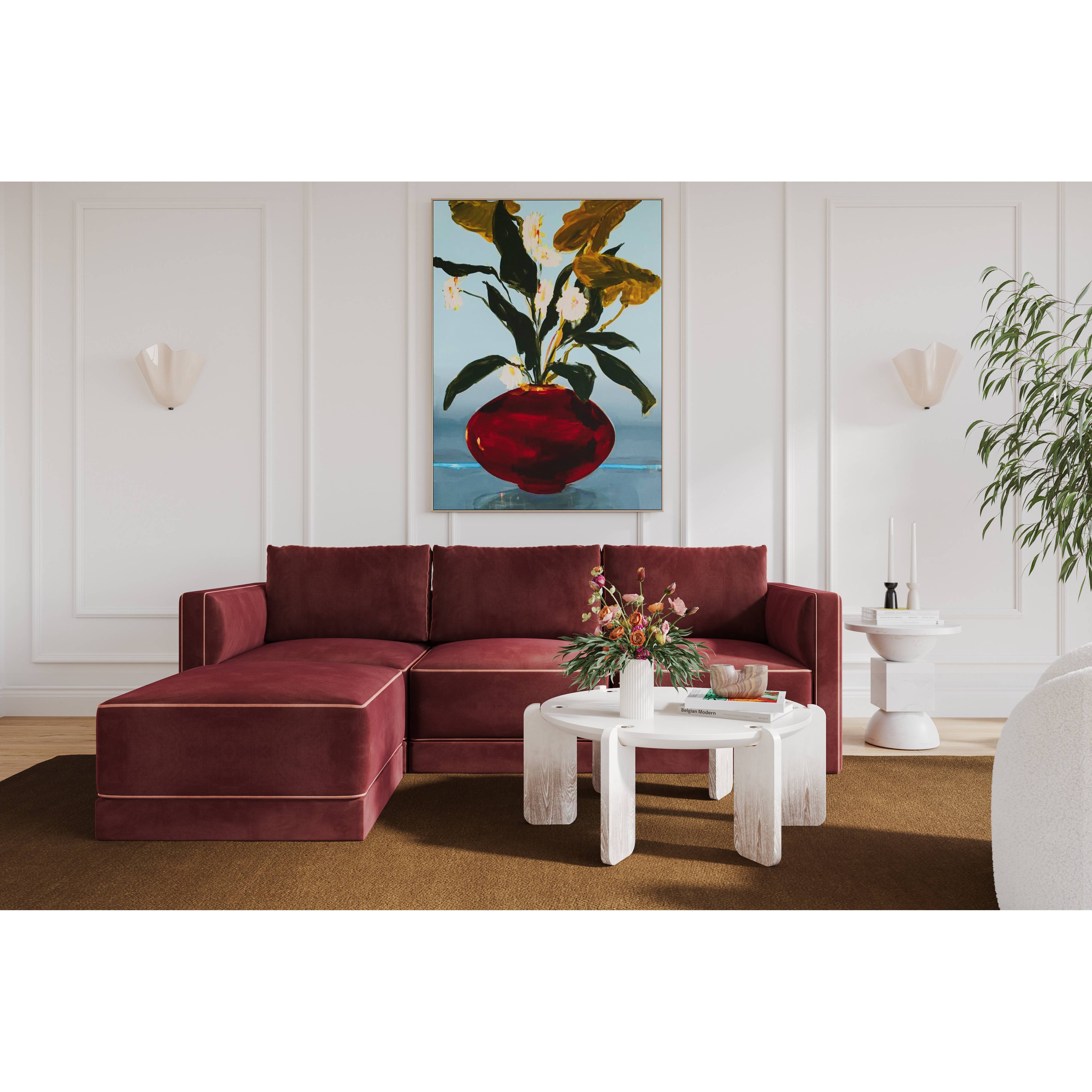 Willow 4-Piece Performance Velvet Modular Sectional