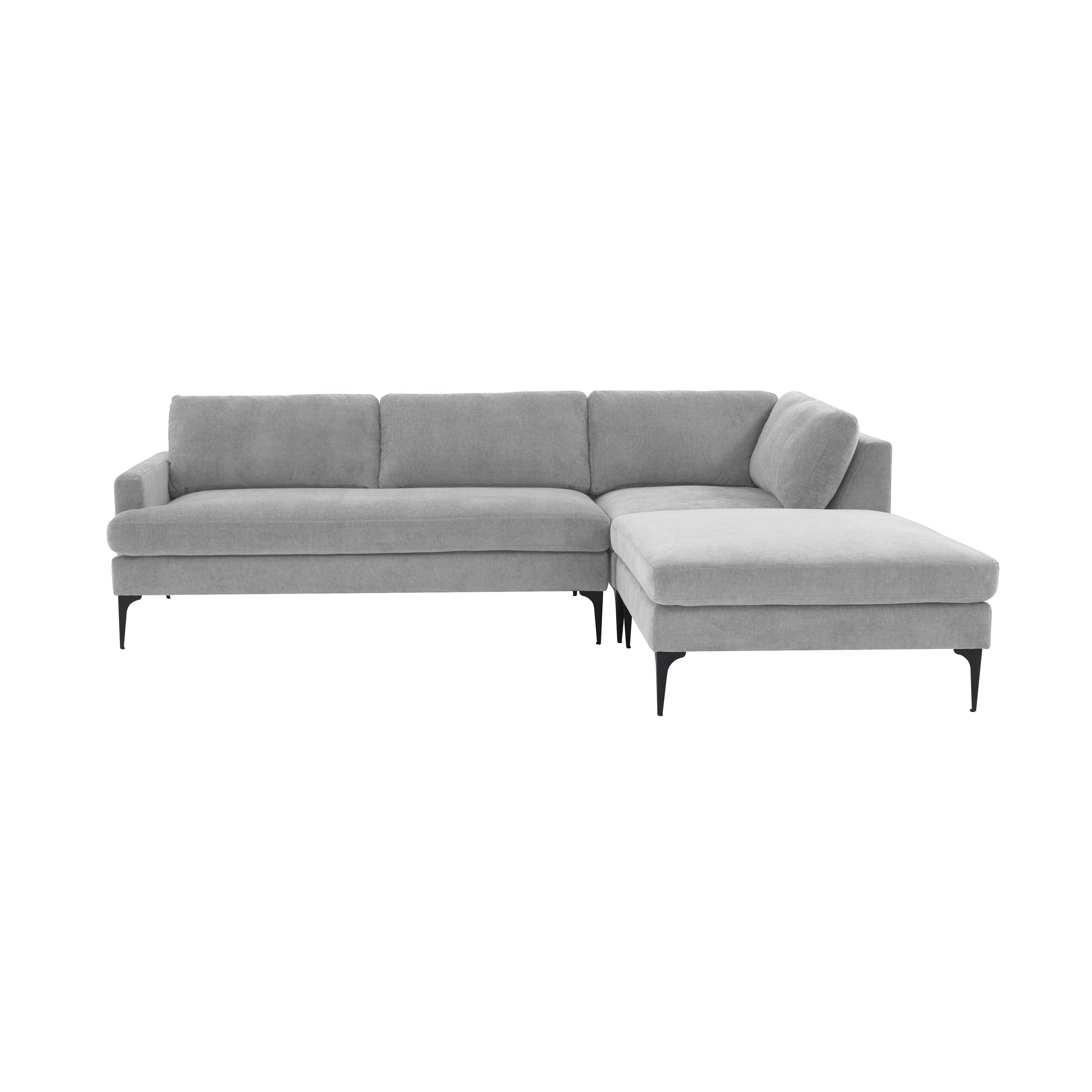 Serena Velvet Chaise Sectional with Black Legs Sectionals TOV Furniture Grey Raf   Sectionals, Mid Century Furniture, Furniture Sale, Old Bones Co, Mid Century Furniture Sale, Four Hands Furniture, Sale,Gus, Sale,Perigold Serena Velvet Chaise Sectional with Black Legs Sectionals Sale, Perigold Sale Serena Velvet Chaise Sectional with Black Legs,Serena Velvet Chaise Sectional with Black Legs Lulu and Georgia, Burke Decor Sale Serena Velvet Chaise Sectional with Black Legs, www.oldbonesco.com