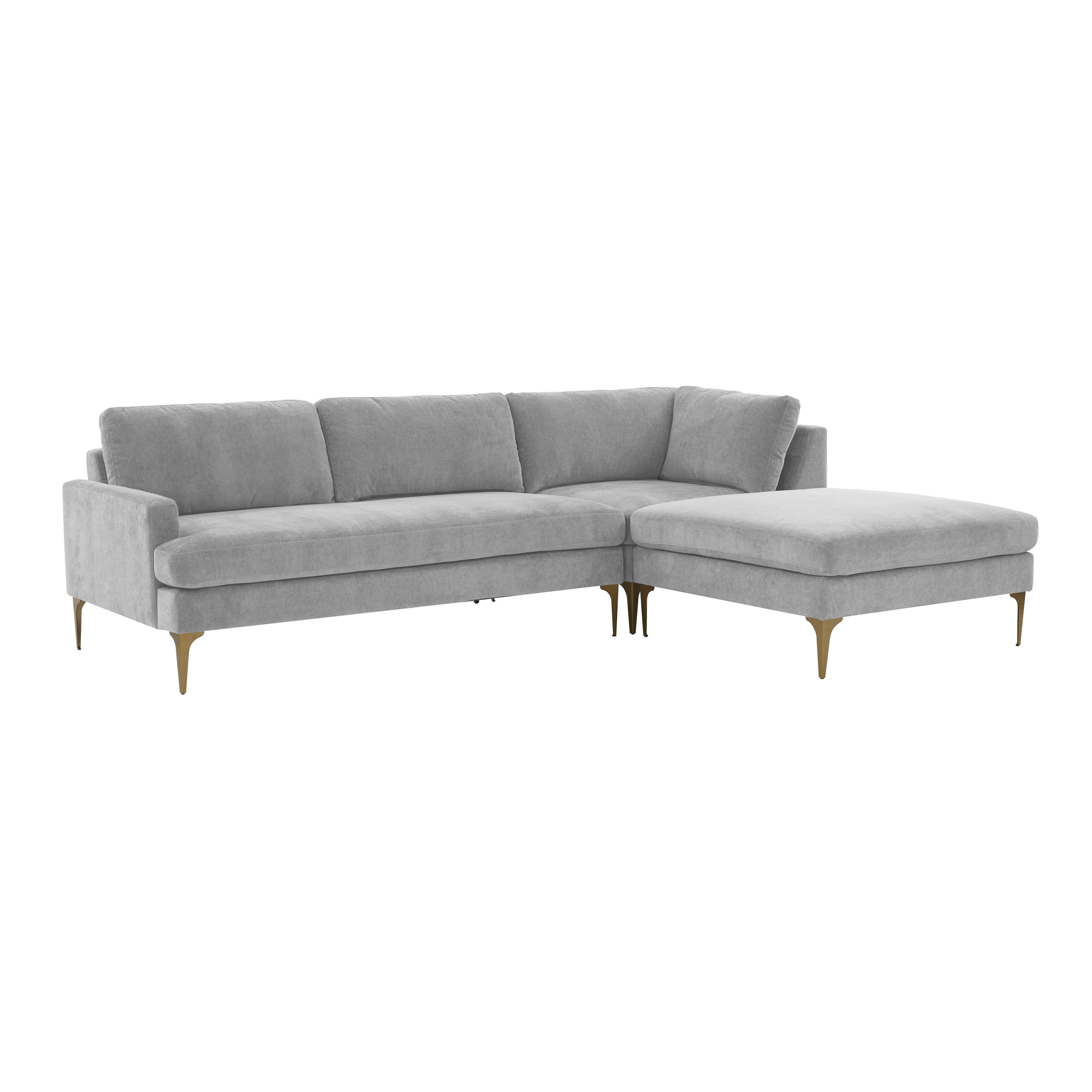 Serena Velvet Chaise Sectional Sectionals TOV Furniture Grey Raf   Sectionals, Mid Century Furniture, Furniture Sale, Old Bones Co, Mid Century Furniture Sale, Four Hands Furniture, Sale,Gus, Sale,Perigold Serena Velvet Chaise Sectional Sectionals Sale, Perigold Sale Serena Velvet Chaise Sectional,Serena Velvet Chaise Sectional Lulu and Georgia, Burke Decor Sale Serena Velvet Chaise Sectional, www.oldbonesco.com