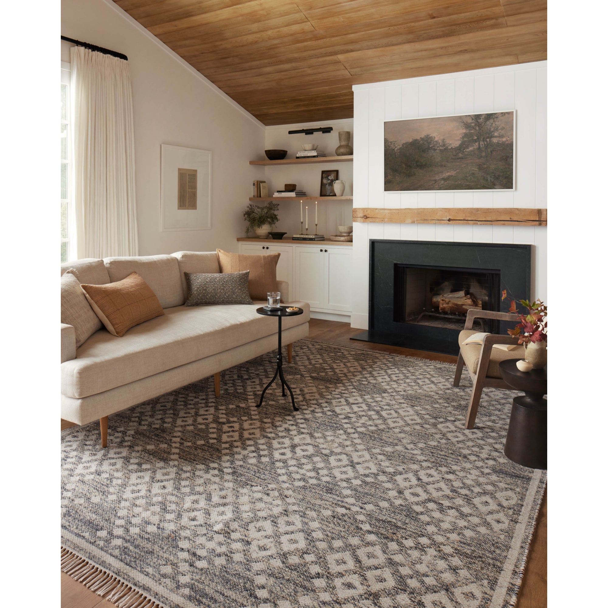 Angela Rose x Loloi Rivers Denim/Ivory Rug