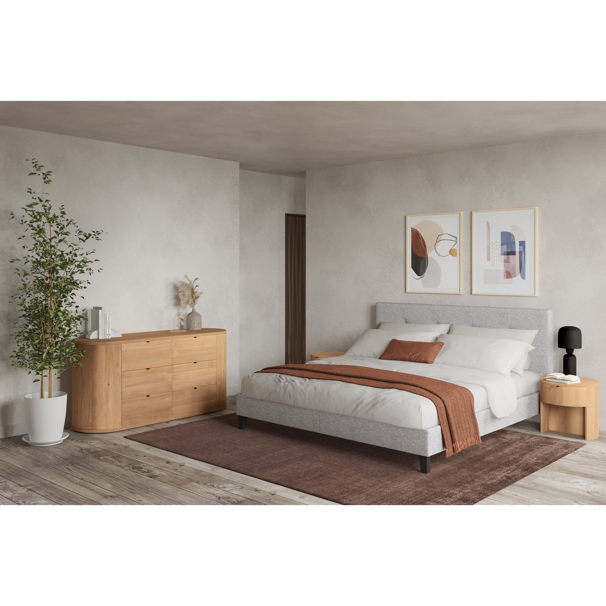 Eliza King Bed Beds Moe's    Four Hands, Mid Century Modern Furniture, Old Bones Furniture Company, Old Bones Co, Modern Mid Century, Designer Furniture, Furniture Sale, Warehouse Furniture Sale, Eliza King Bed Sale, https://www.oldbonesco.com/