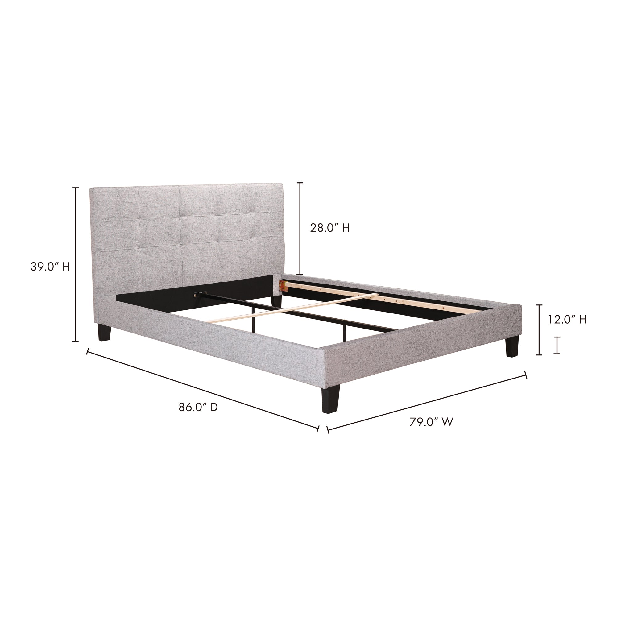 Eliza King Bed Beds Moe's    Four Hands, Mid Century Modern Furniture, Old Bones Furniture Company, Old Bones Co, Modern Mid Century, Designer Furniture, Furniture Sale, Warehouse Furniture Sale, Eliza King Bed Sale, https://www.oldbonesco.com/