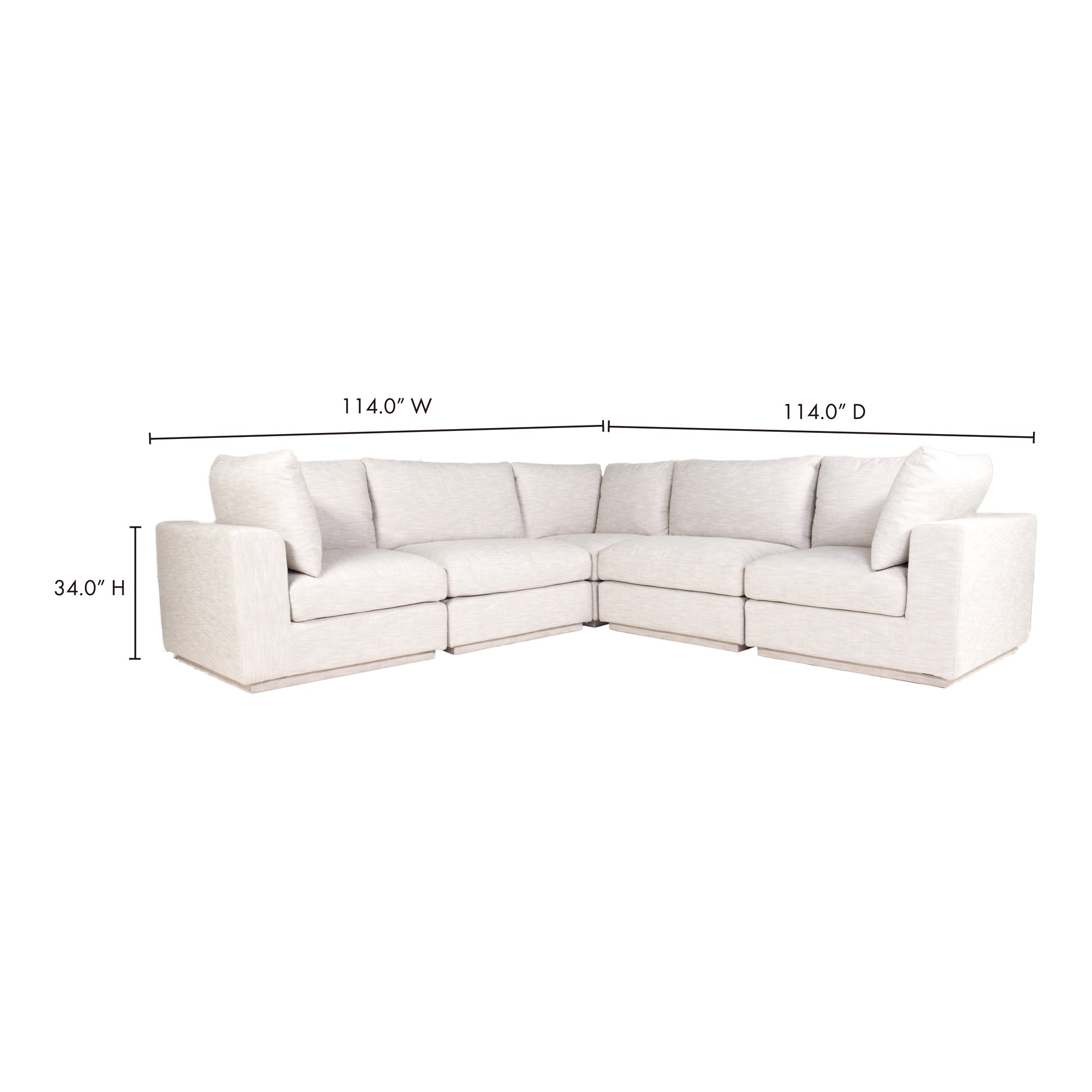 Justin Classic L Modular Sectional Taupe Modular Sectional Moe's    Four Hands, Mid Century Modern Furniture, Old Bones Furniture Company, Old Bones Co, Modern Mid Century, Designer Furniture, Furniture Sale, Warehouse Furniture Sale, Justin Classic L Modular Sectional Taupe Sale, https://www.oldbonesco.com/