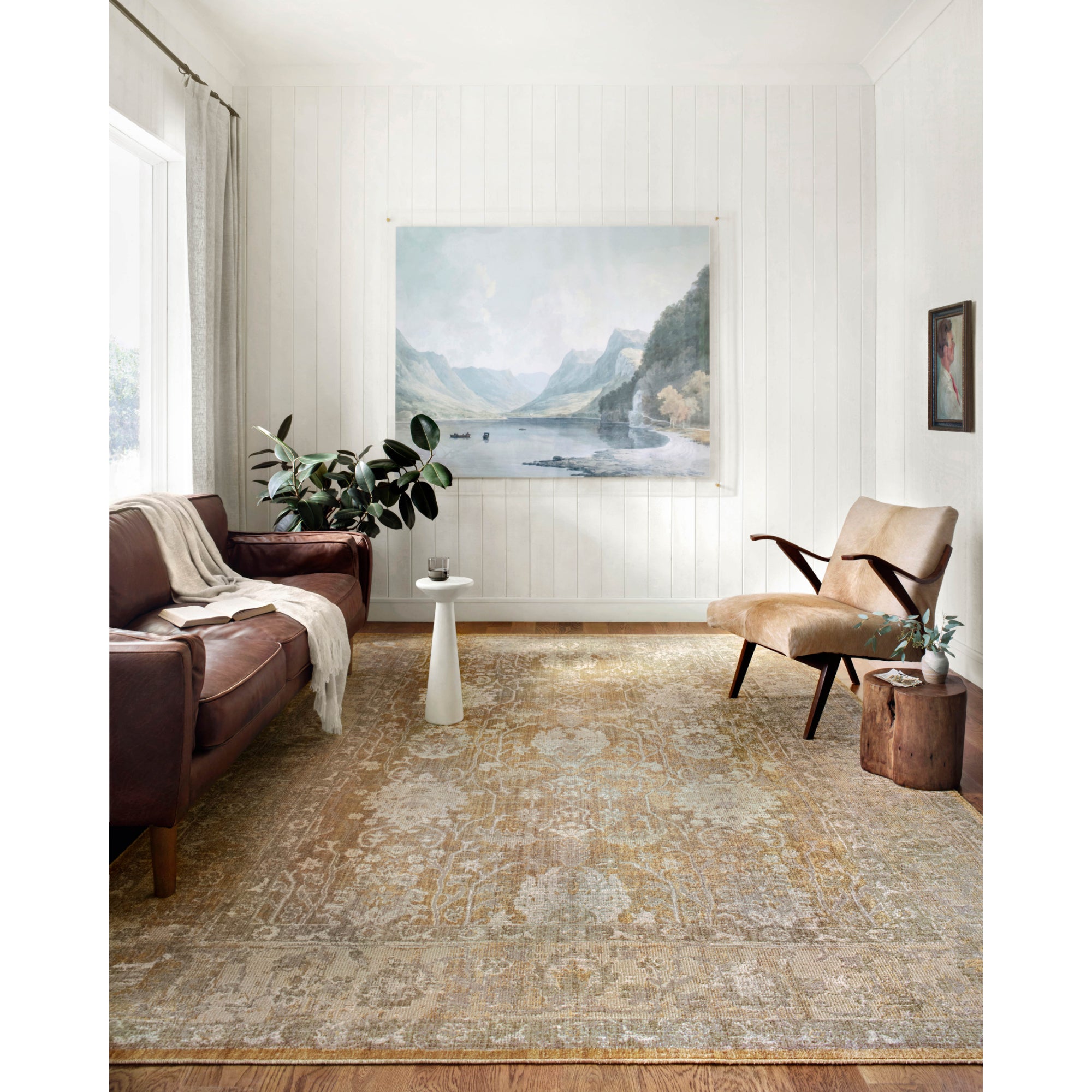 Chris Loves Julia x Loloi Rosemarie Gold/Sand Rug