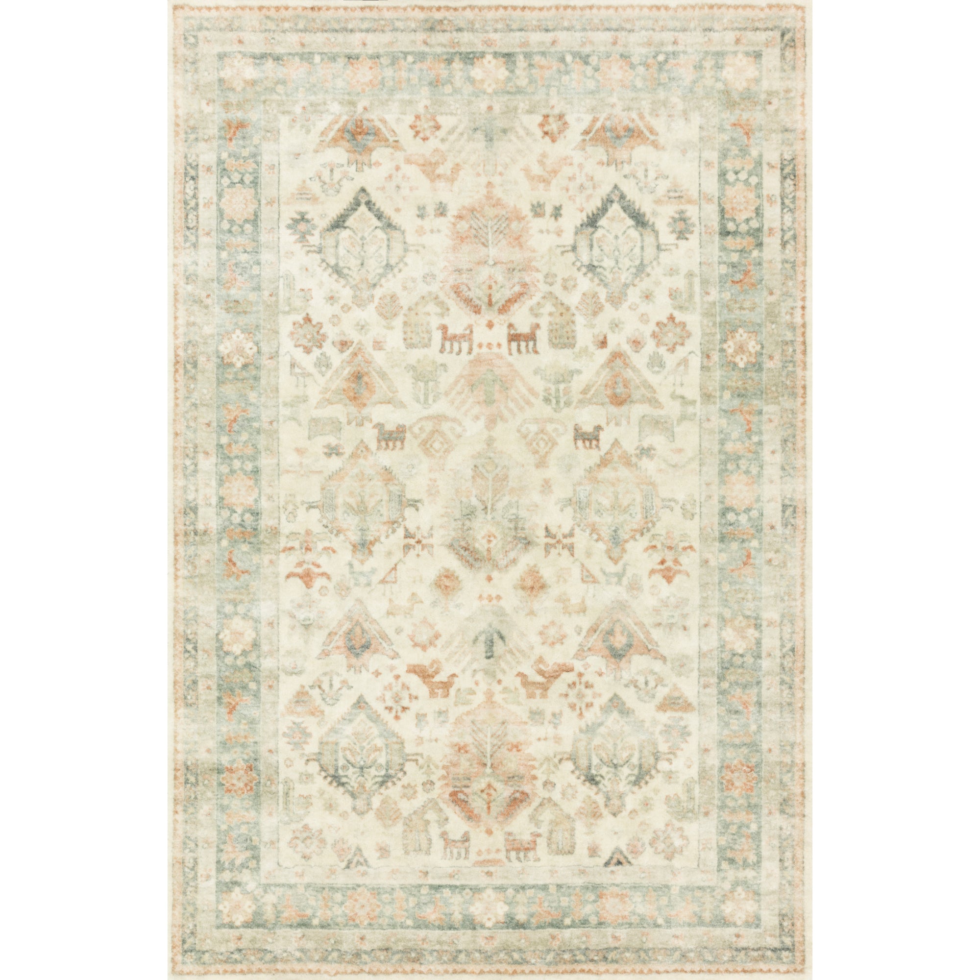 Loloi Rosette Beige/Multi Rug