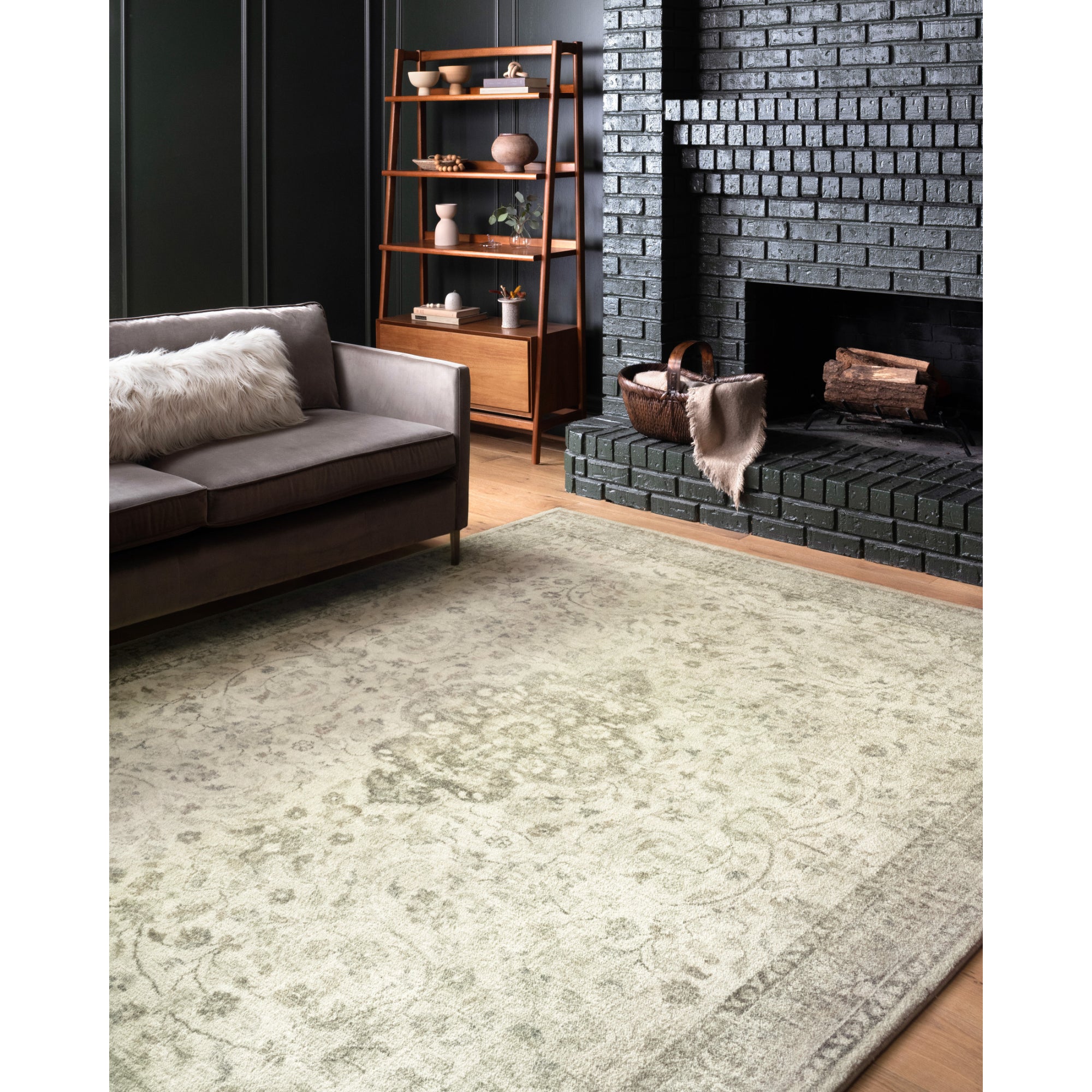 Loloi Rosette Ivory/Silver Rug