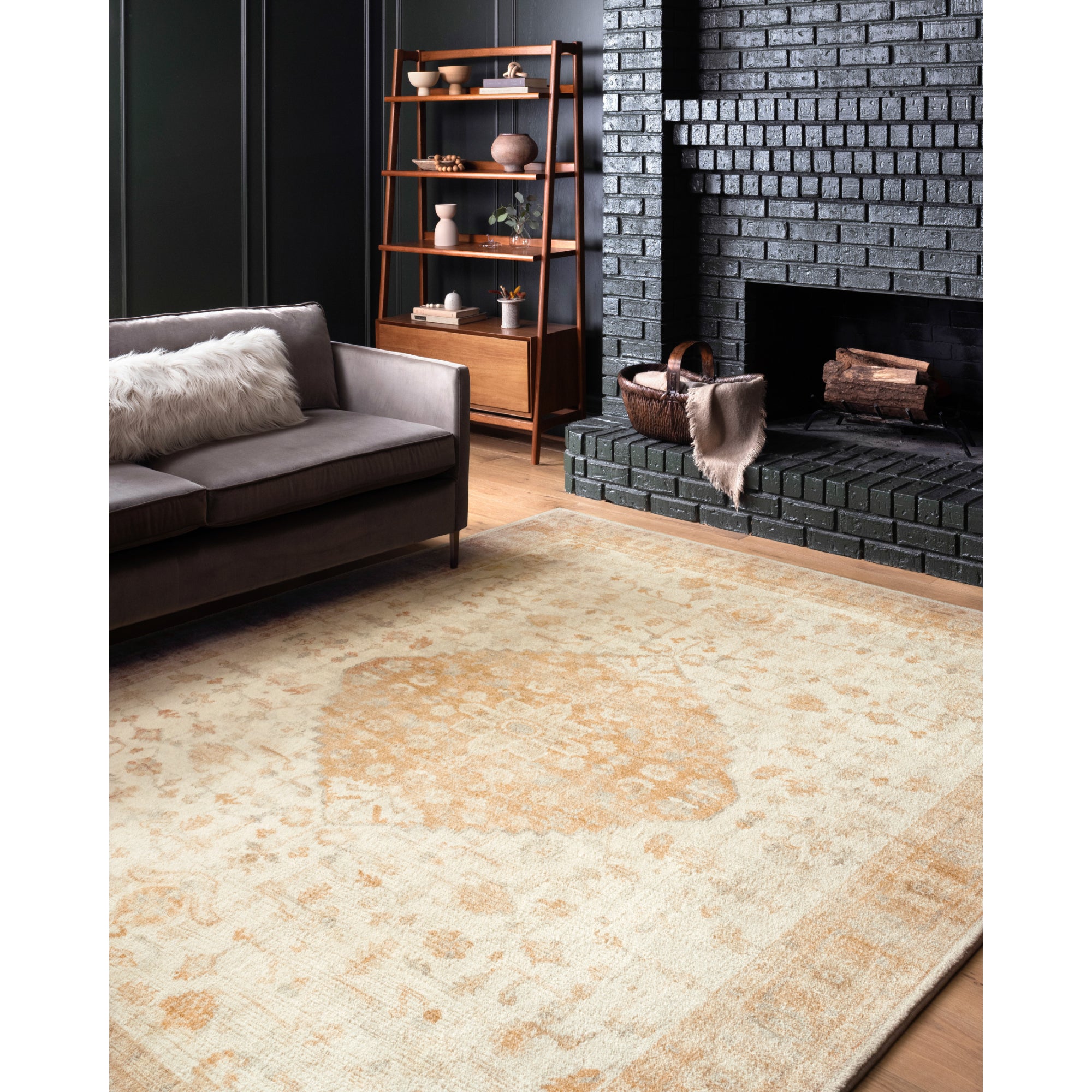 Loloi Rosette Ivory/Terracotta Rug