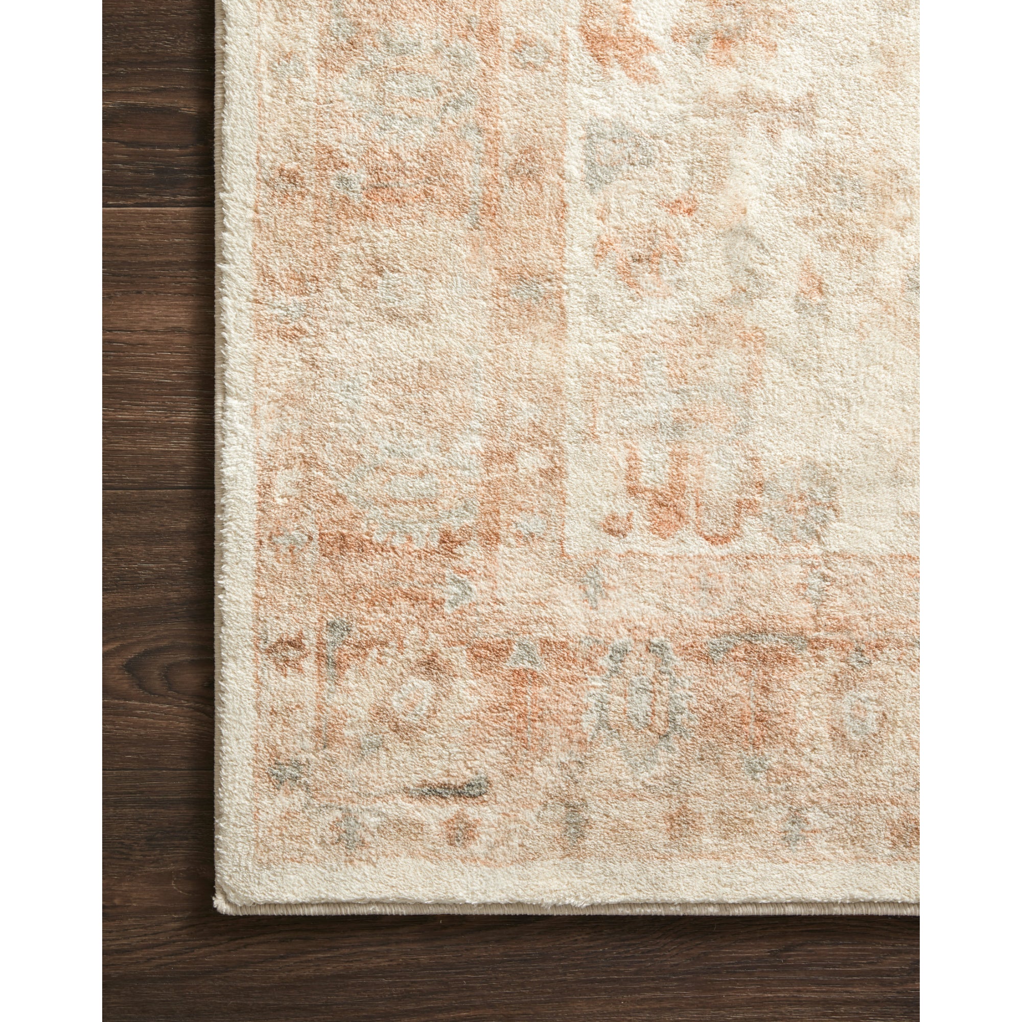 Loloi Rosette Ivory/Terracotta Rug