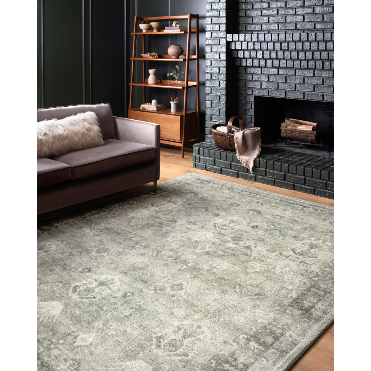 Loloi Rosette Steel/Graphite Rug by Loloi