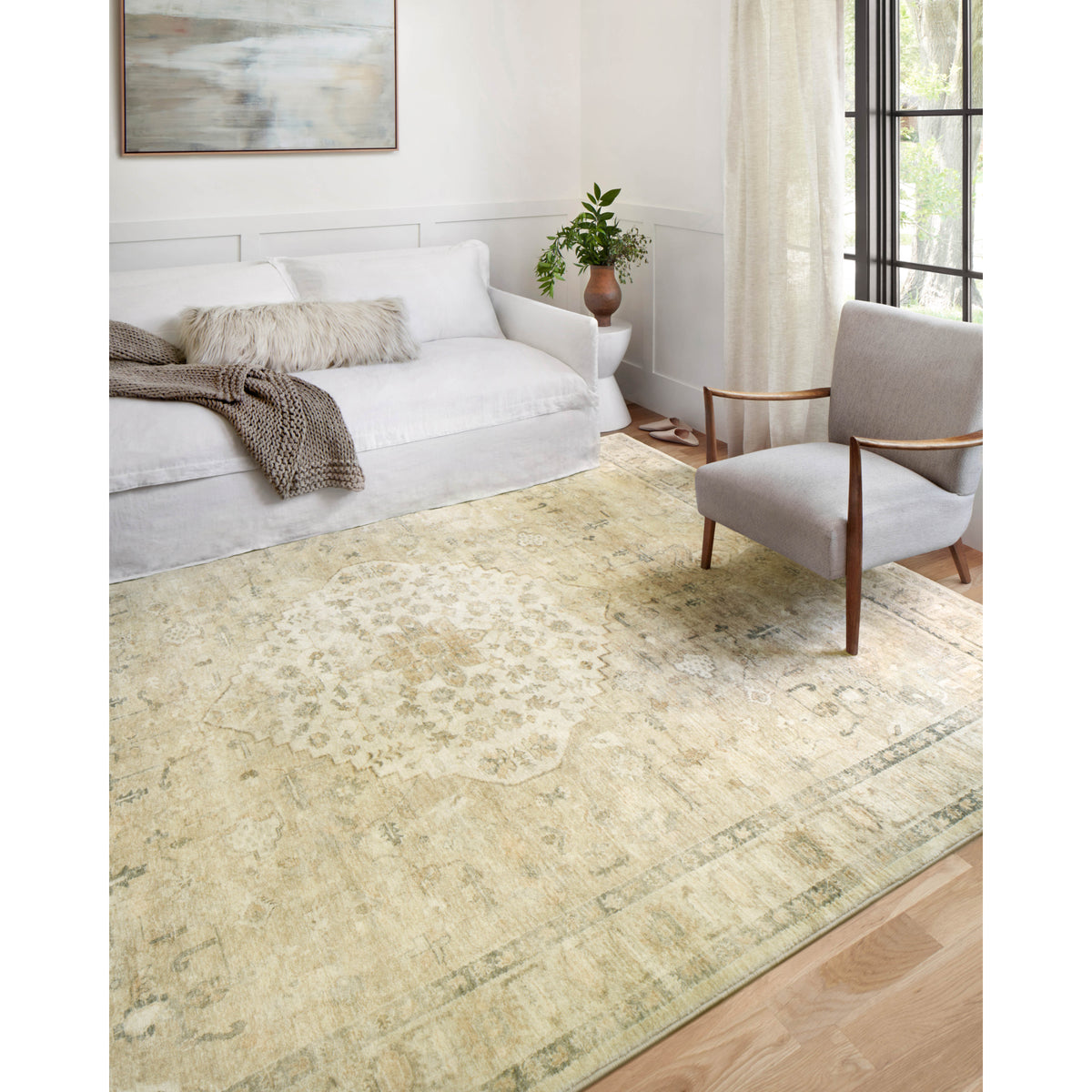 Loloi Rosette Sand/Ivory Rug by Loloi