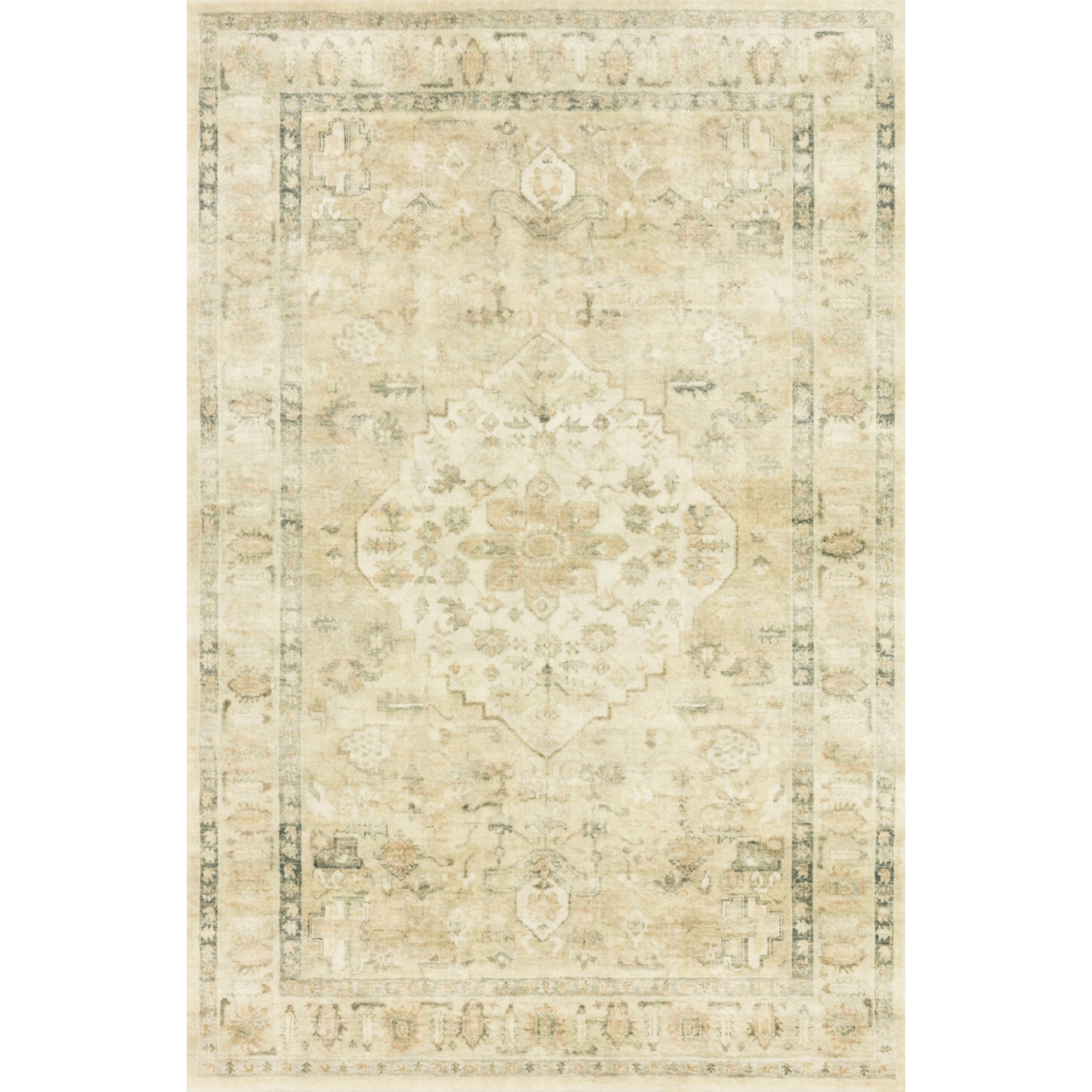 Loloi Rosette Sand/Ivory Rug