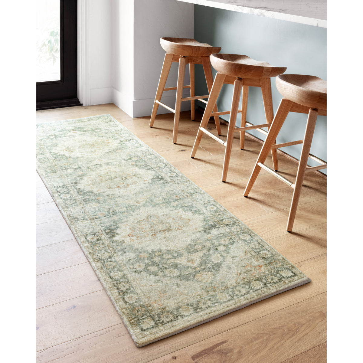 Loloi Rosette Teal/Ivory Rug by Loloi