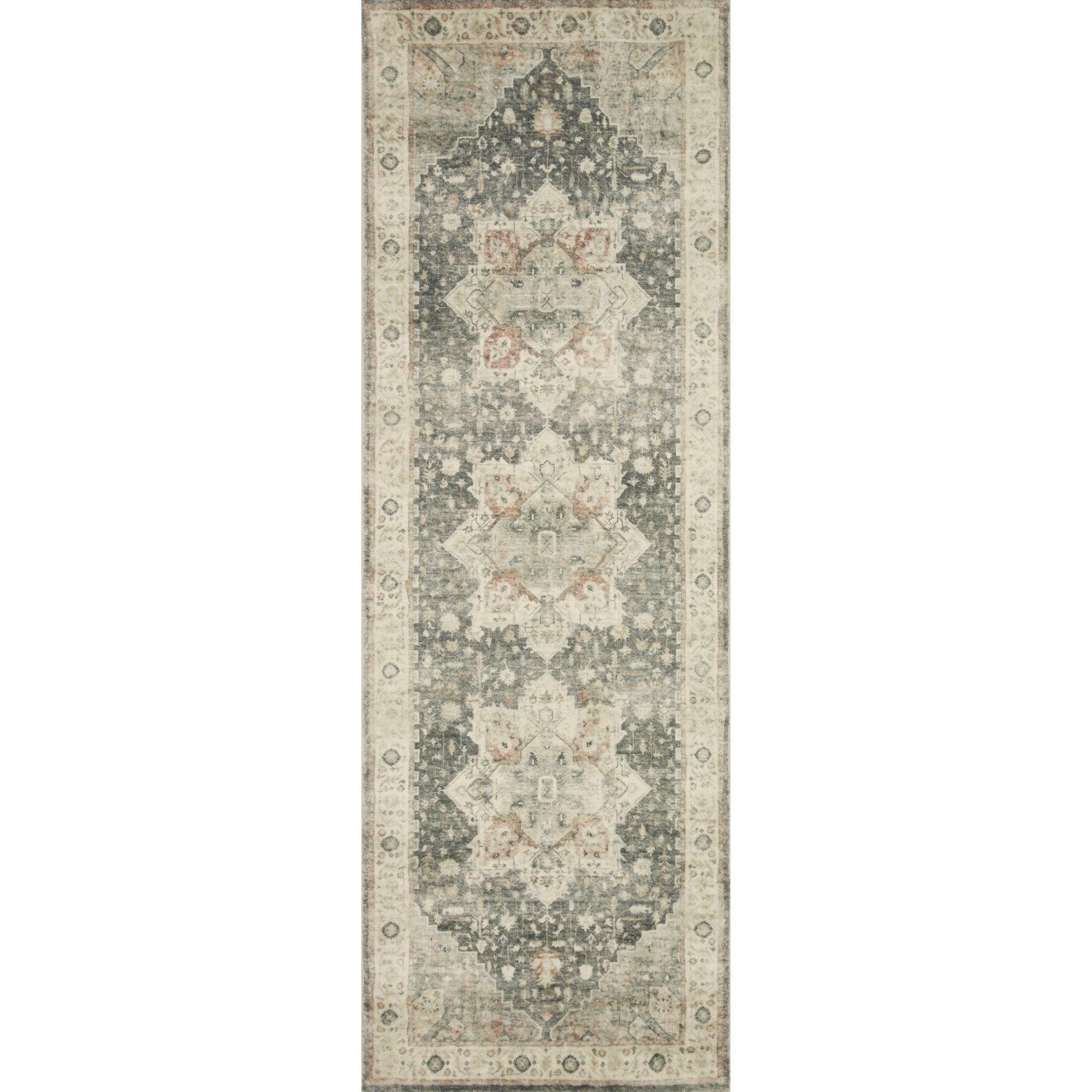 Loloi Rosette Slate/Ivory Rug