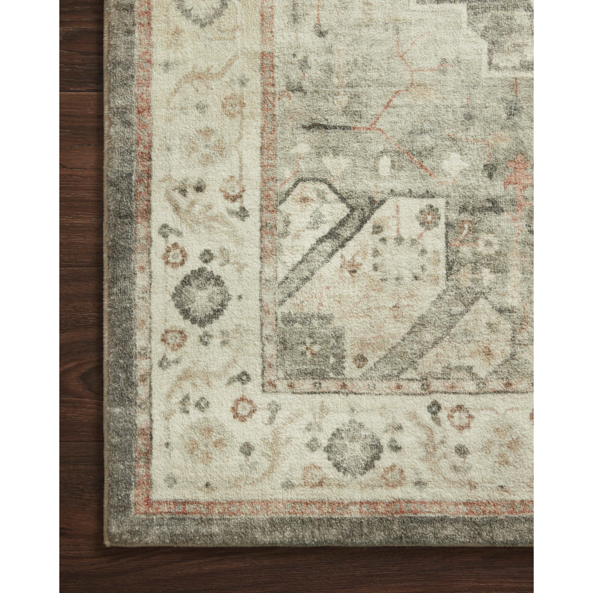 Loloi Rosette Slate/Ivory Rug