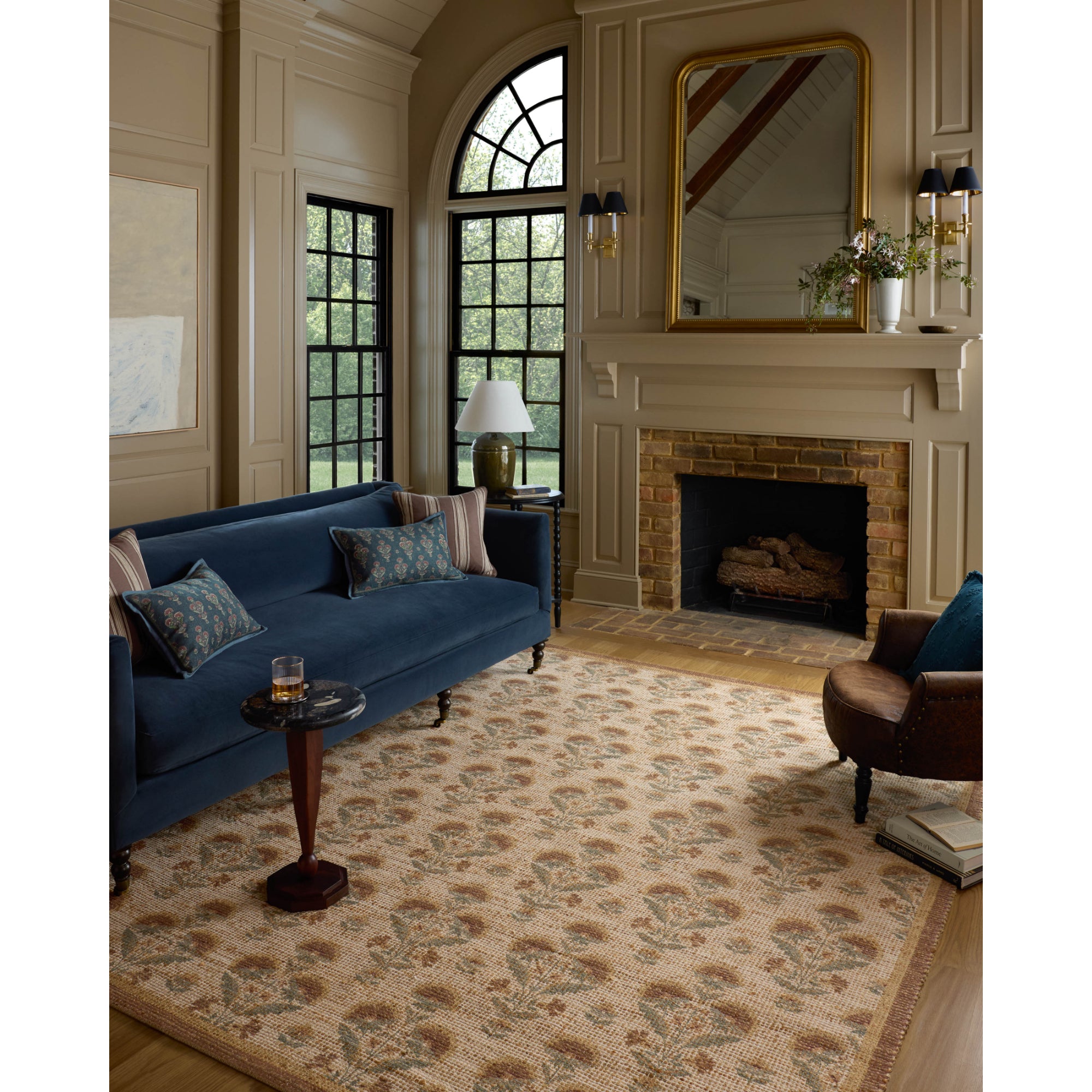 Chris Loves Julia x Loloi Rue Wheat/Sage Rug