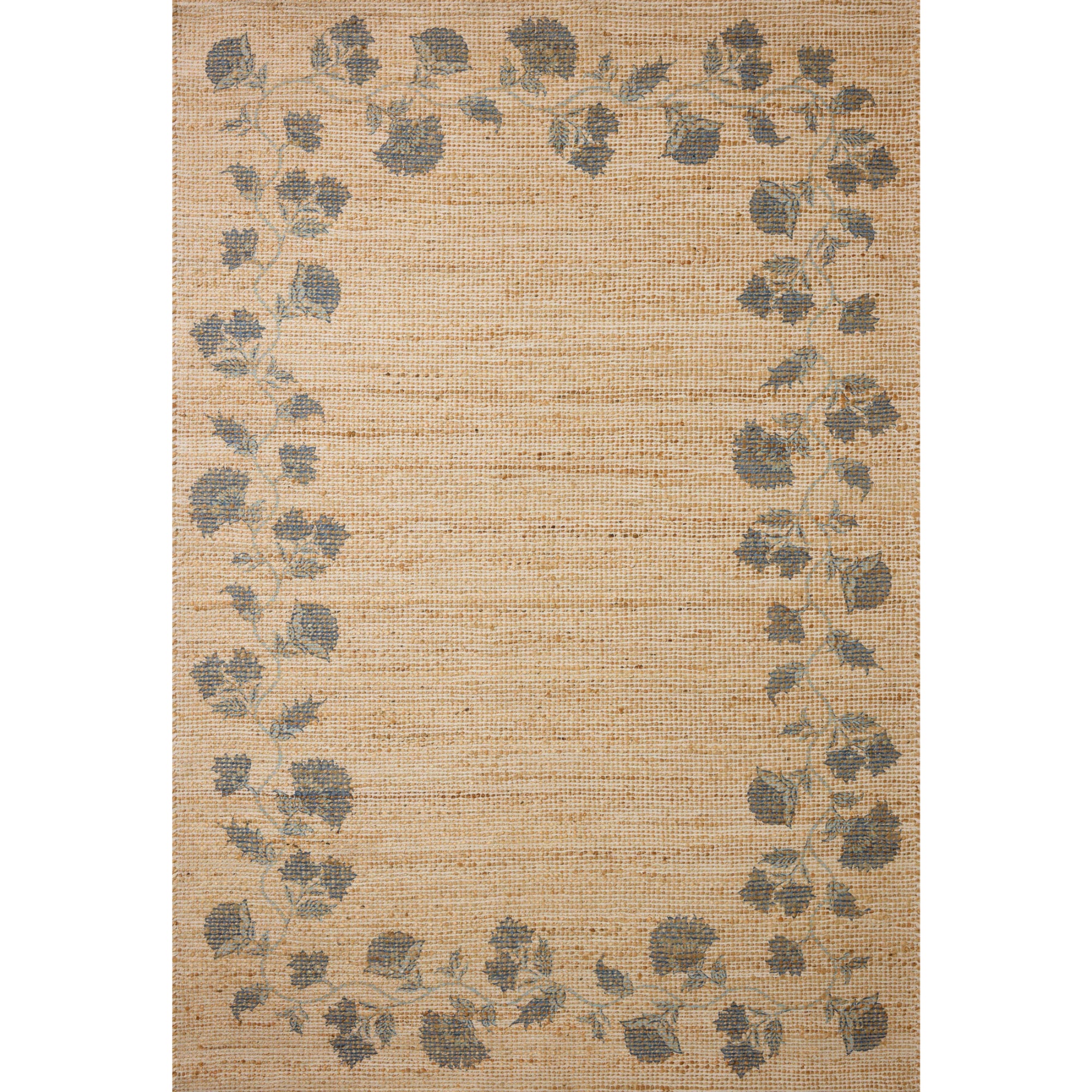 Chris Loves Julia x Loloi Rue Natural/Denim Rug