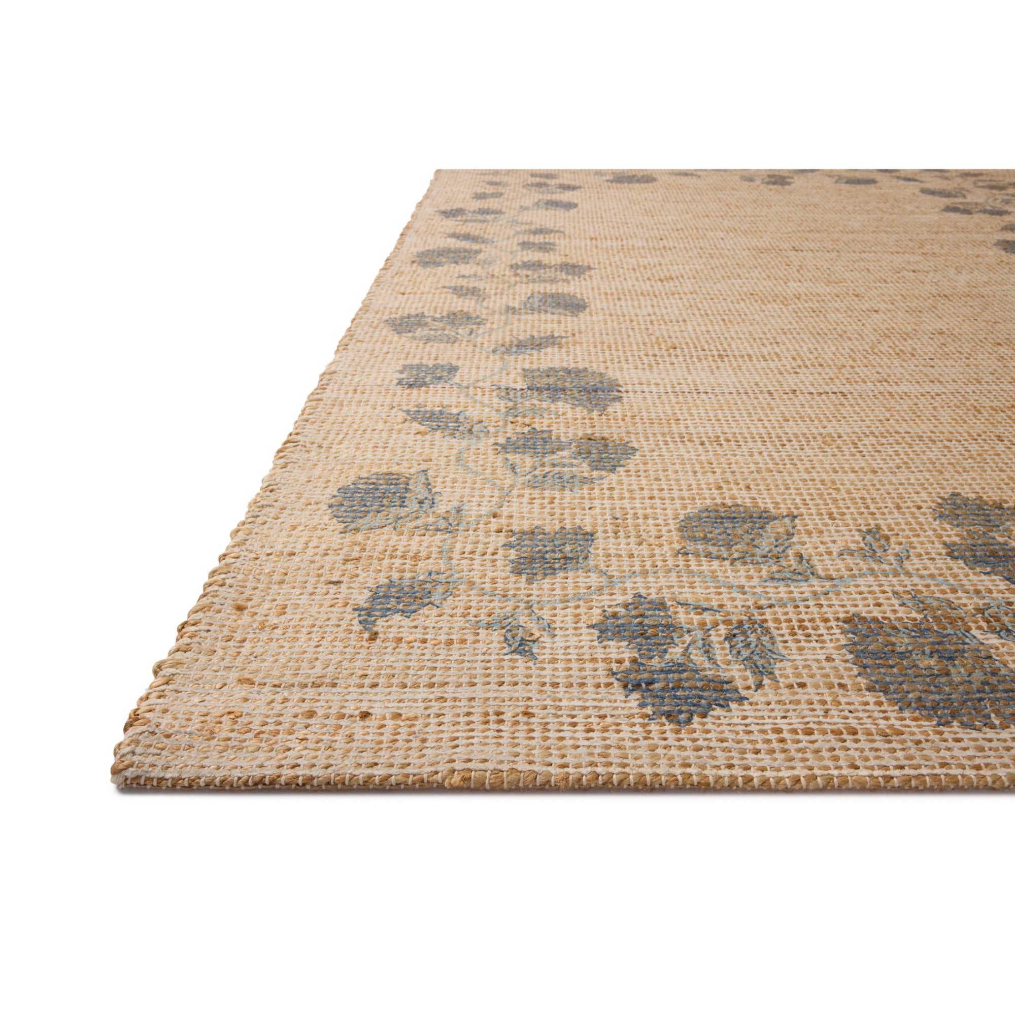 Chris Loves Julia x Loloi Rue Natural/Denim Rug