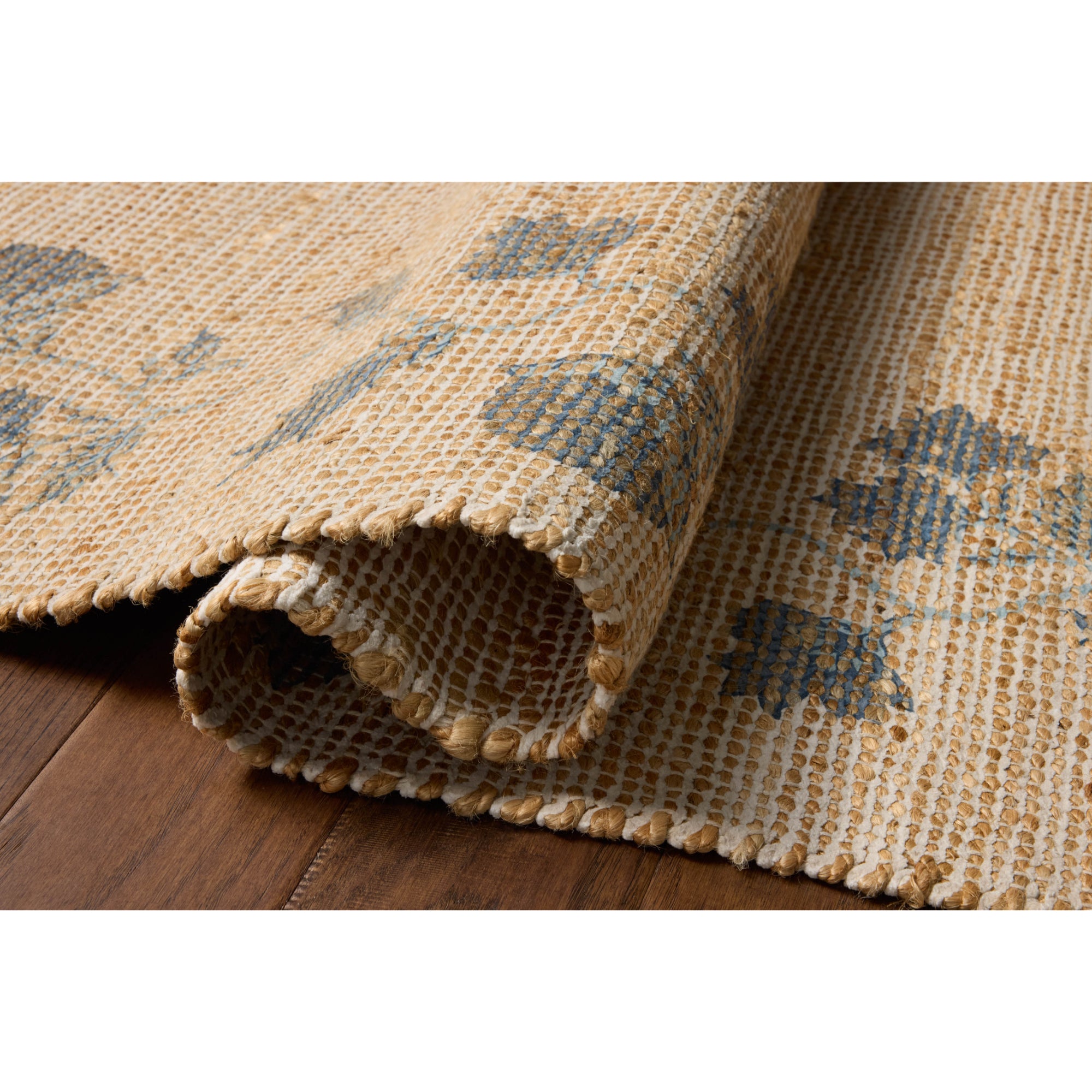 Chris Loves Julia x Loloi Rue Natural/Denim Rug